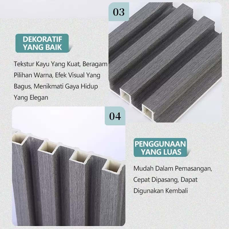 Panel Dinding WPC Premium Motif Kayu 3D A151