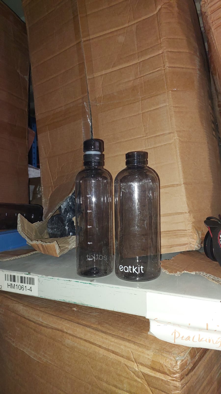 Hoptech - Botol minum 500ml & 750ml / botol transparan / botol olahraga / botol portable