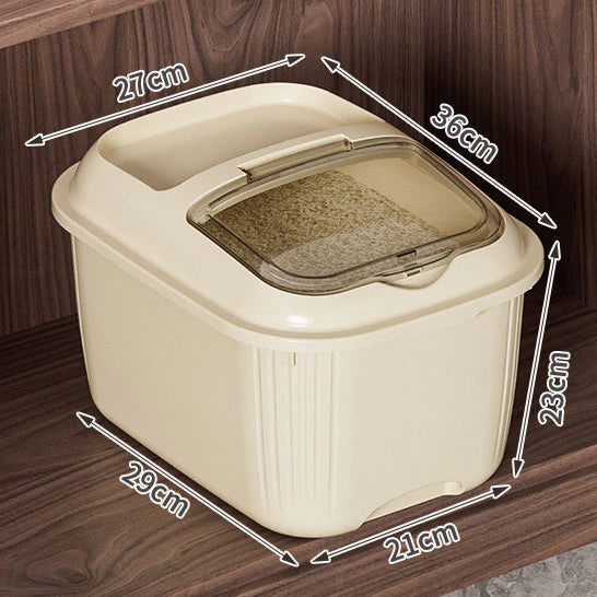 Hoptech - Rice Box 5kg-10 kg Tempat Beras Kacang Storage Organizer Kotak Penyimpanan Makanan Besar