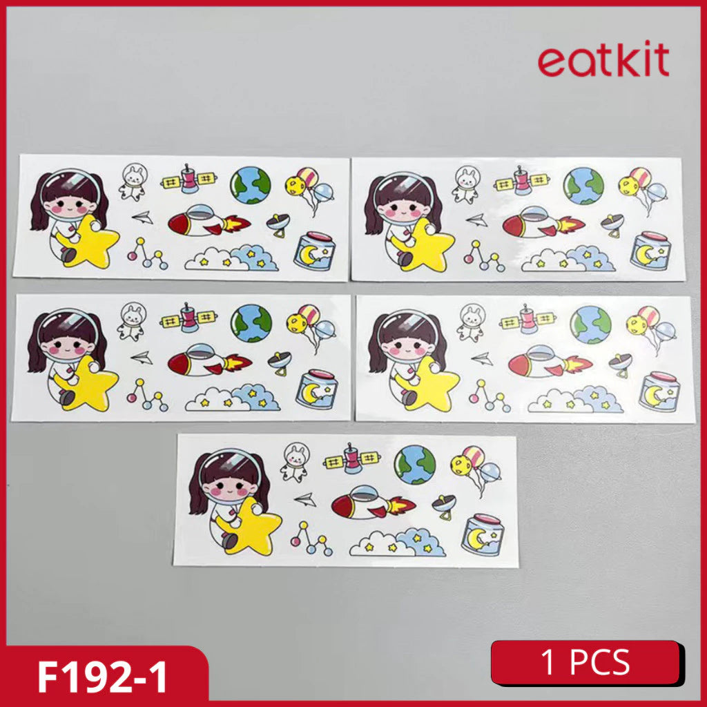HOPTECH - 3D Cute Cartoon Stickers, Embossed Stickers, Embossed Stickers, Aesthetic Character Drink Bottle Stickers, Accessories