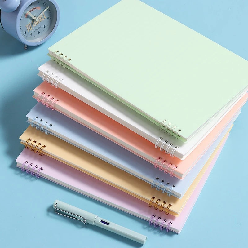 8-Hole Coil Notebook A5 Aesthetic Diary Book Waterproof Cover Note Book 40 Sheets