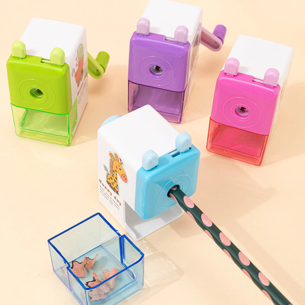 HOPTECH Cartoon Style Rotating Pencil Sharpener Desk Sharpener 4 Colors