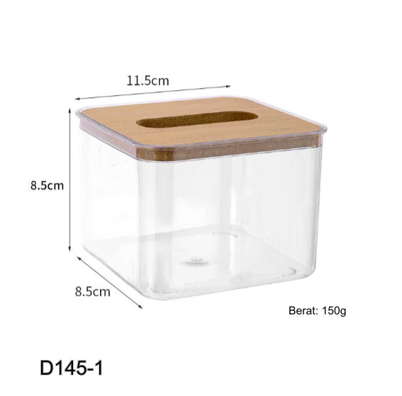 Kotak Tisu Transparan D34