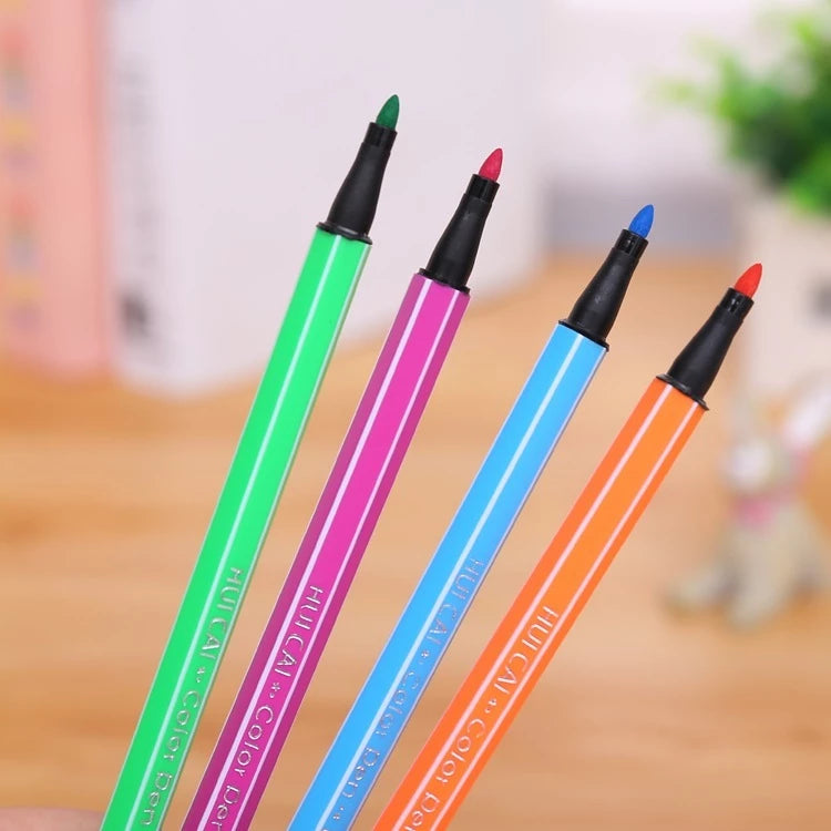 HOPTECH Children's Markers 1 Set of Colorful Marker Pens 12/24/36/48 Colors