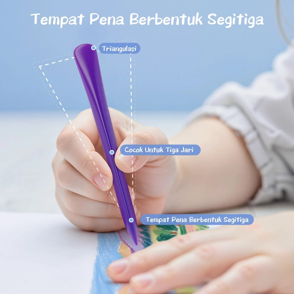 HOPTECH-Crayon Set 12/24 Colors Plastic Crayons Waterproof and Break-resistant, Non-Toxic, Dirt-resistant
