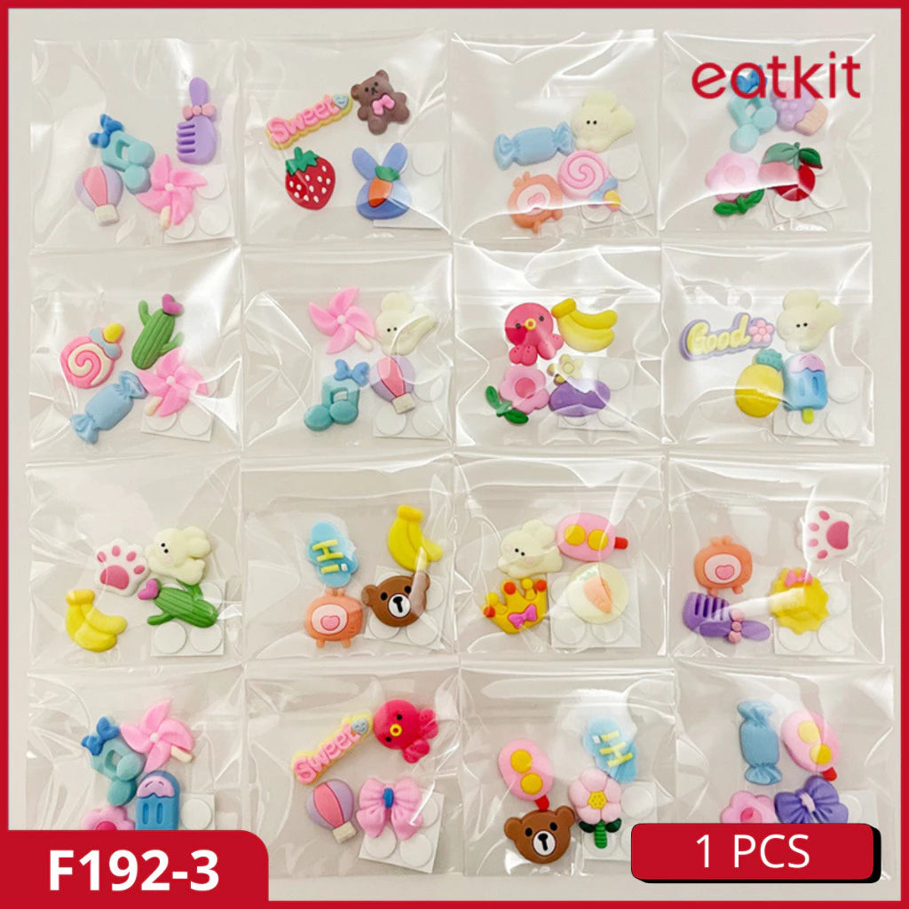 HOPTECH - 3D Cute Cartoon Stickers, Embossed Stickers, Embossed Stickers, Aesthetic Character Drink Bottle Stickers, Accessories