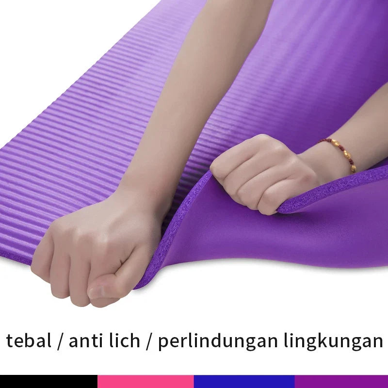 Hoptech - Matras Olahraga NBR Yoga Mats Anti Slip Tebal Premium & Pilates Mats | Gym Mats