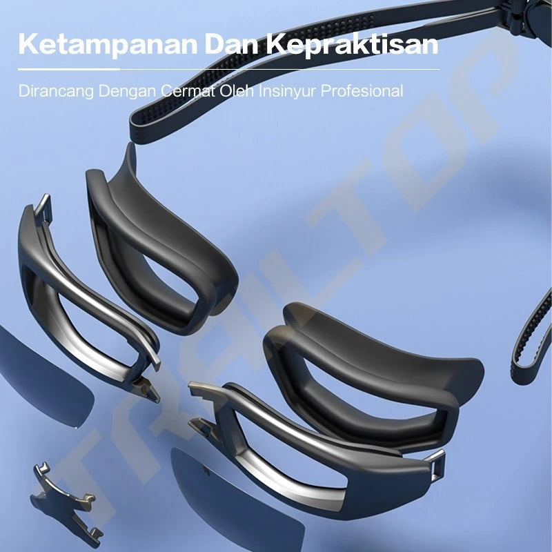 HOPTECH Kacamata Renang Dewasa ANTI FOG & UV PROTECTION Swimming Goggles Mirror HD
