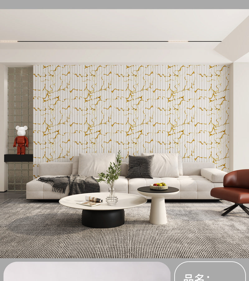 HOPTECH - Wallpaper Sticker Dinding 3D Premium Wood Vinyl Marble XPE Foam , Tebal, Tahan Benturan, Anti Air & Lembab, Dekorasi Ruang Tamu 2.8m