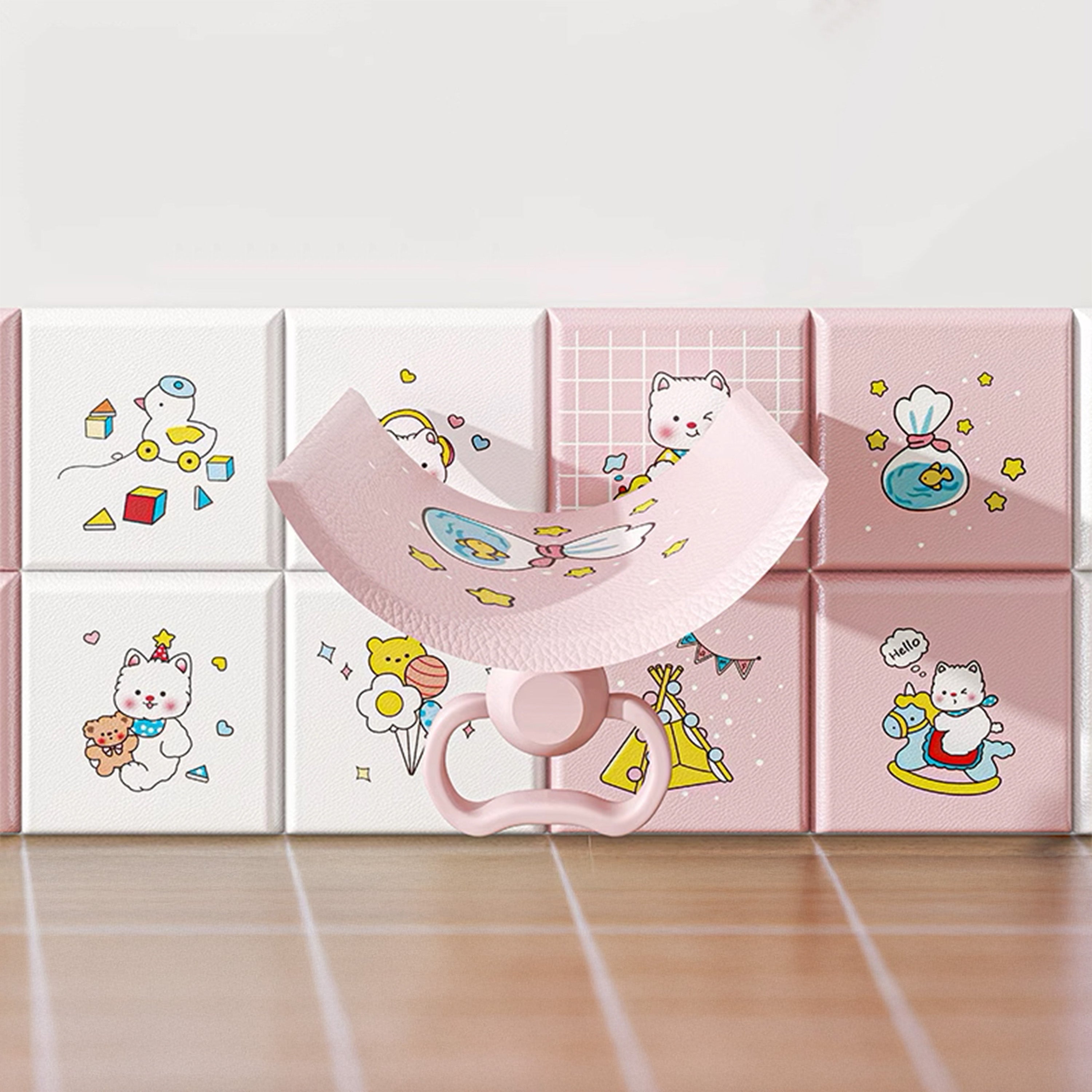 Hoptech - Wallpaper Foam Headboard Bed Wallfoam Empuk Kedap Suara Tahan Air | Karakter Anak