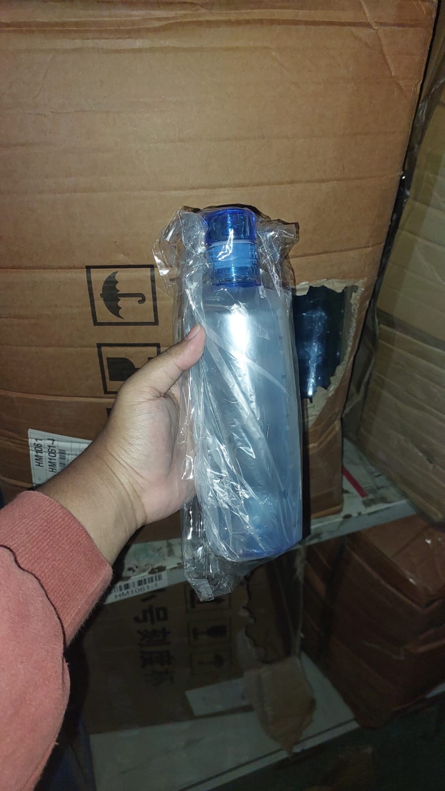 Hoptech - Botol minum 500ml & 750ml / botol transparan / botol olahraga / botol portable