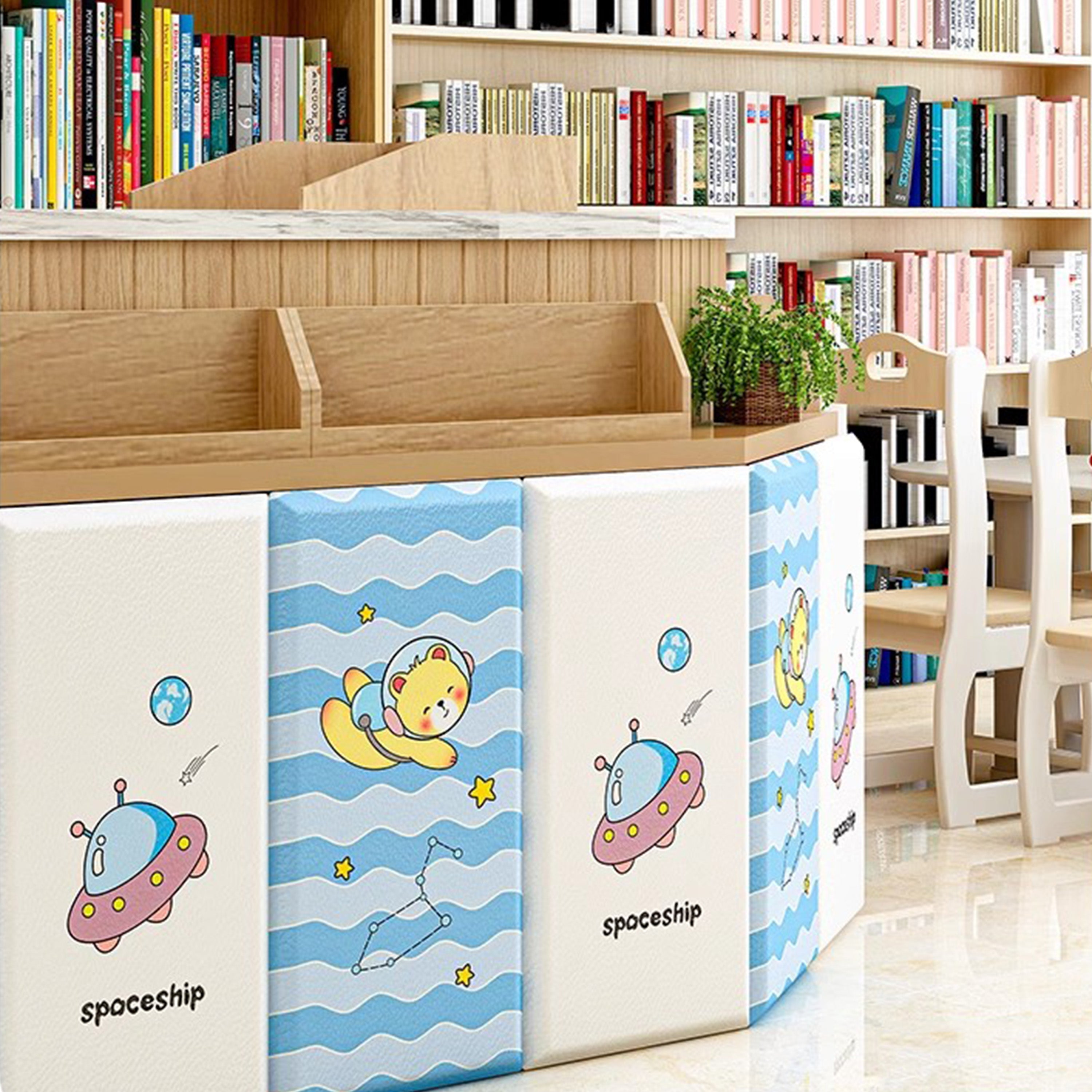 Hoptech - Wallpaper Foam Headboard Bed Wallfoam Empuk Kedap Suara Tahan Air | Karakter Anak