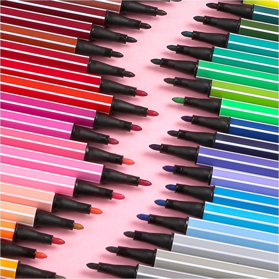 HOPTECH Children's Markers 1 Set of Colorful Marker Pens 12/24/36/48 Colors