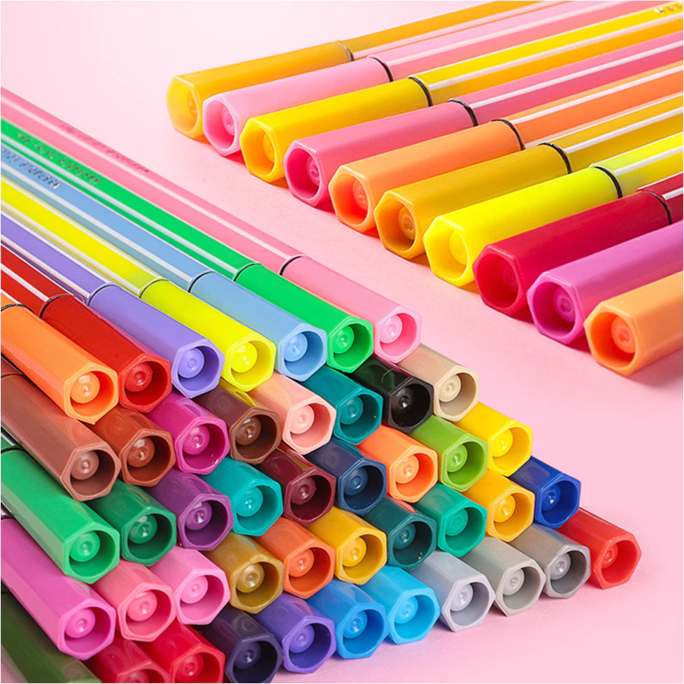 HOPTECH Children's Markers 1 Set of Colorful Marker Pens 12/24/36/48 Colors