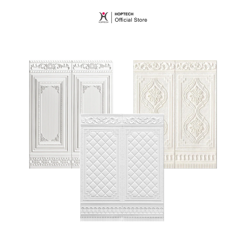 Wall Sticker 3D Motif Pintu Jati A06