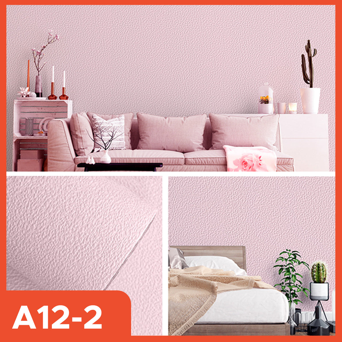 Linen Wallpaper Roll size 280 x 50 CM Decorative Aluminum Wall Sticker