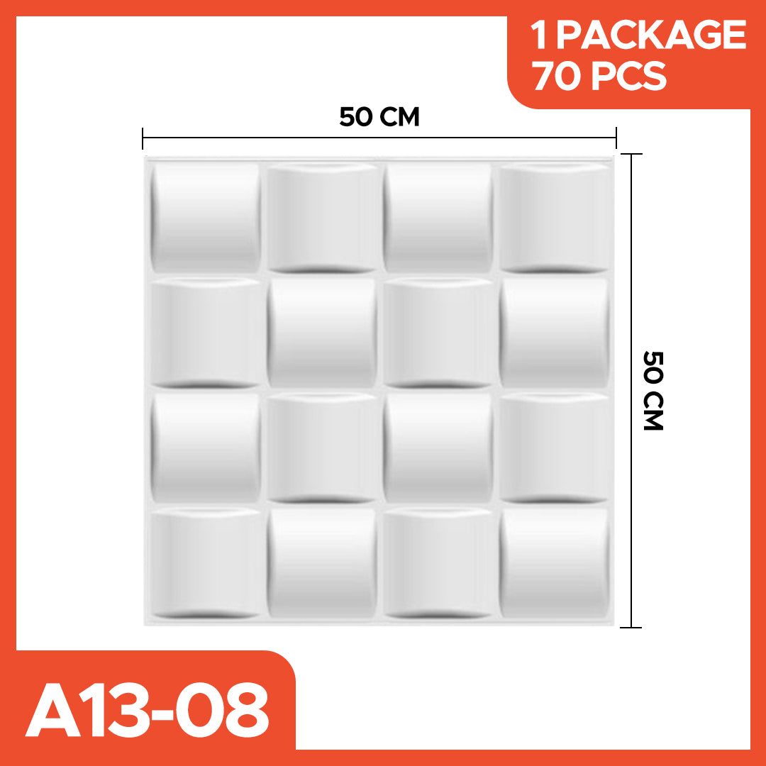 Hoptech - WALL PANEL 3D PVC WALLPANEL WALLPAPER DINDING / WALL PANNEL 50X50CM dan 30x30CM