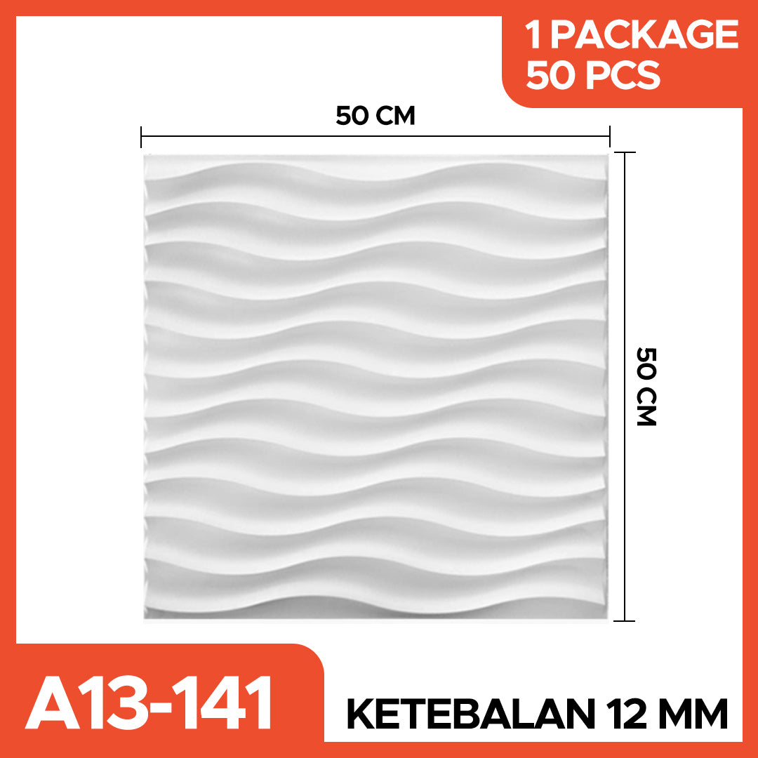 Hoptech - WALL PANEL 3D PVC WALLPANEL WALLPAPER DINDING / WALL PANNEL 50X50CM dan 30x30CM