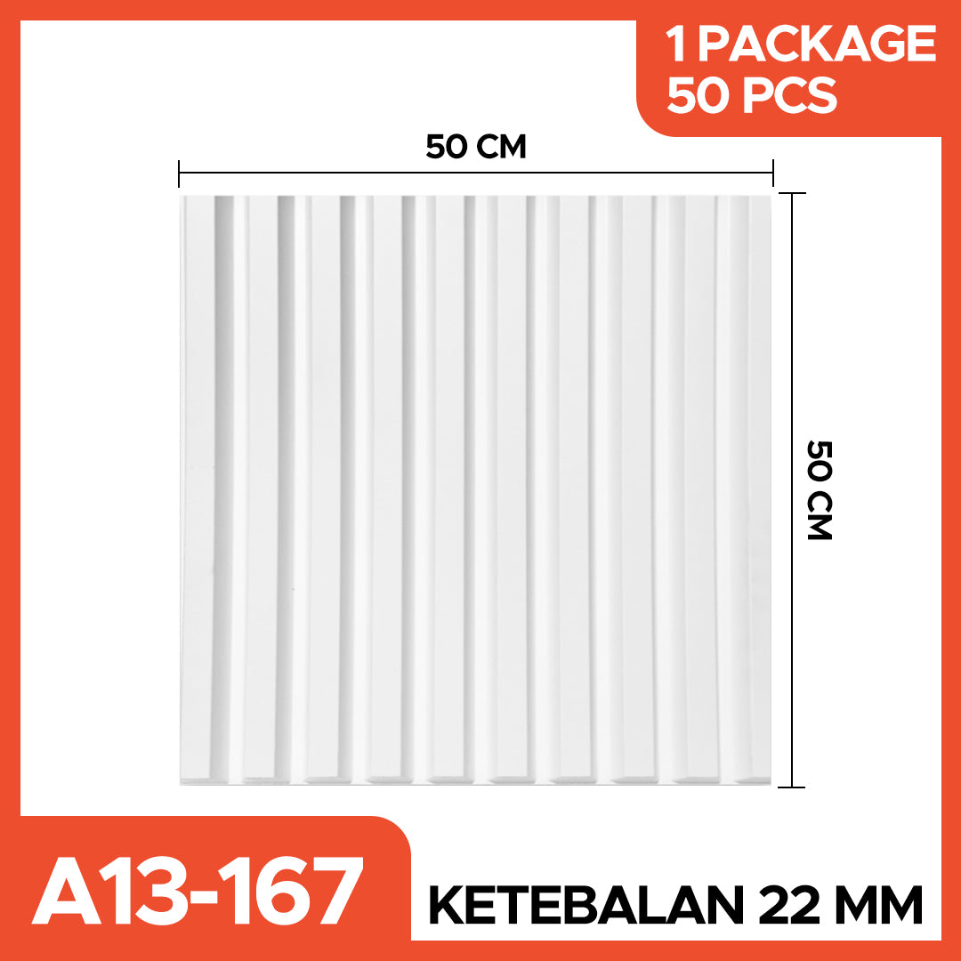 Hoptech - WALL PANEL 3D PVC WALLPANEL WALLPAPER DINDING / WALL PANNEL 50X50CM dan 30x30CM