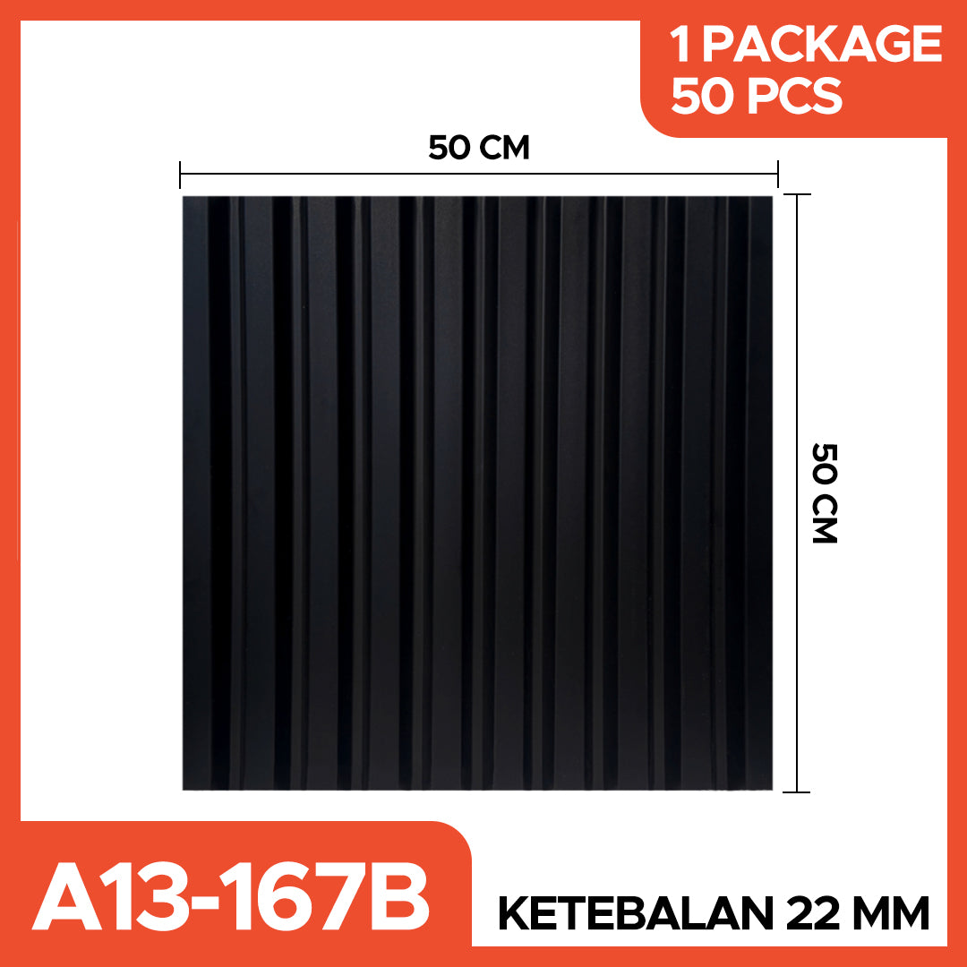 Hoptech - WALL PANEL 3D PVC WALLPANEL WALLPAPER DINDING / WALL PANNEL 50X50CM dan 30x30CM