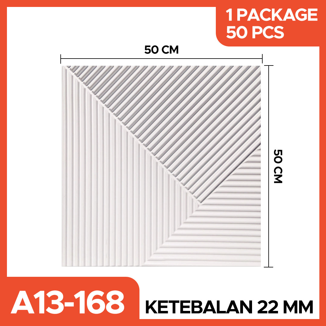 Hoptech - WALL PANEL 3D PVC WALLPANEL WALLPAPER DINDING / WALL PANNEL 50X50CM dan 30x30CM