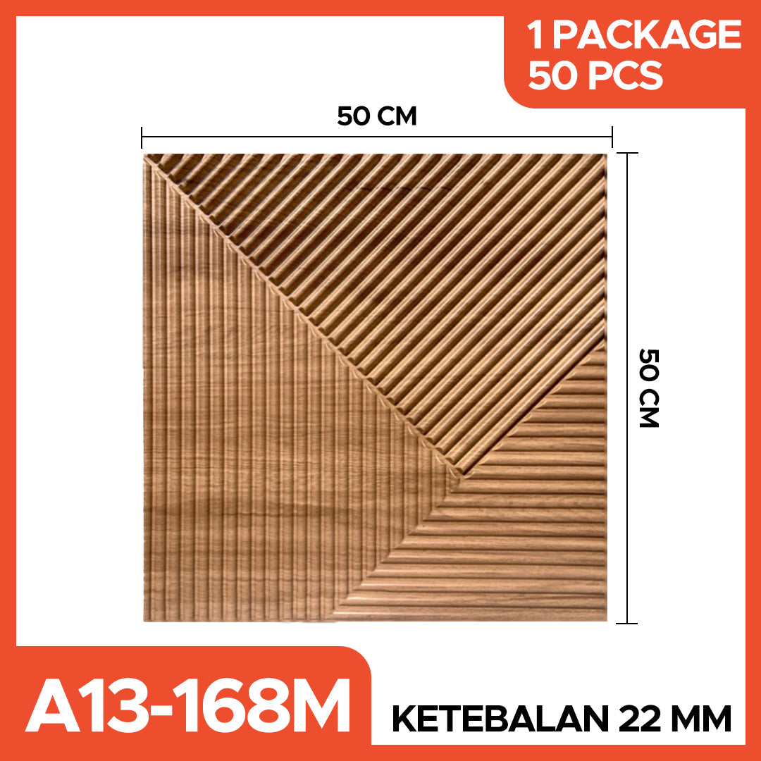 Hoptech - WALL PANEL 3D PVC WALLPANEL WALLPAPER DINDING / WALL PANNEL 50X50CM dan 30x30CM