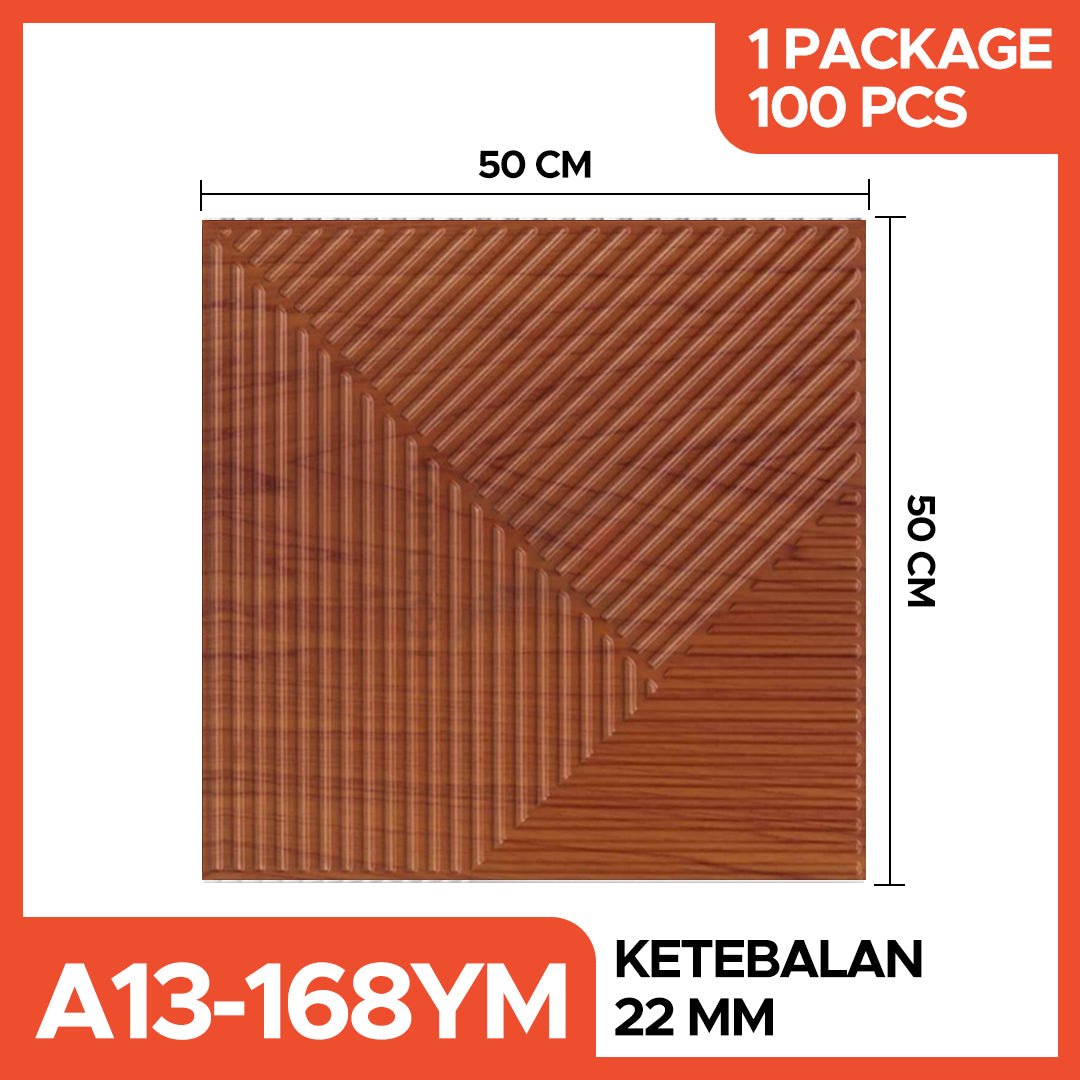 Hoptech - WALL PANEL 3D PVC WALLPANEL WALLPAPER DINDING / WALL PANNEL 50X50CM dan 30x30CM