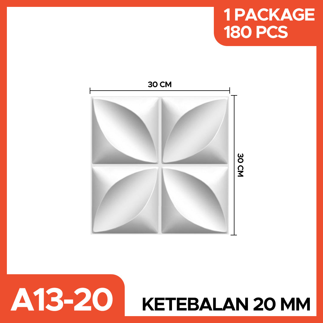 Hoptech - WALL PANEL 3D PVC WALLPANEL WALLPAPER DINDING / WALL PANNEL 50X50CM dan 30x30CM