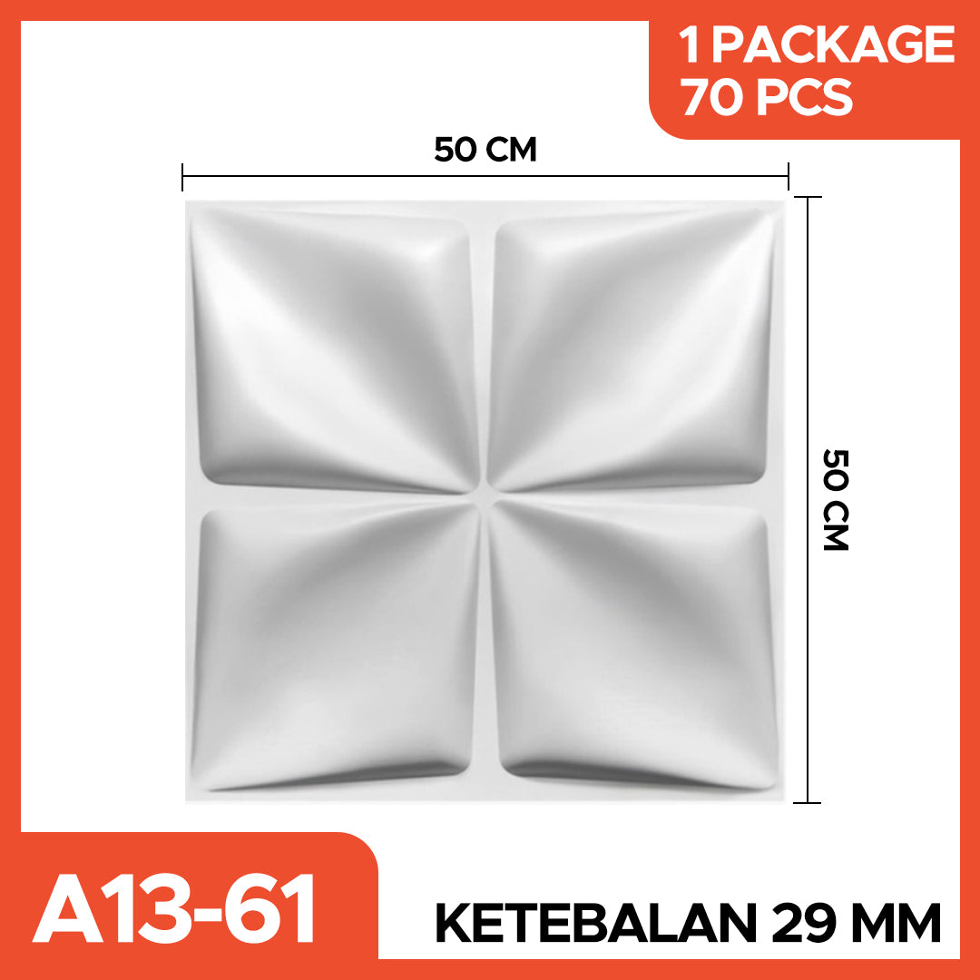 Hoptech - WALL PANEL 3D PVC WALLPANEL WALLPAPER DINDING / WALL PANNEL 50X50CM dan 30x30CM