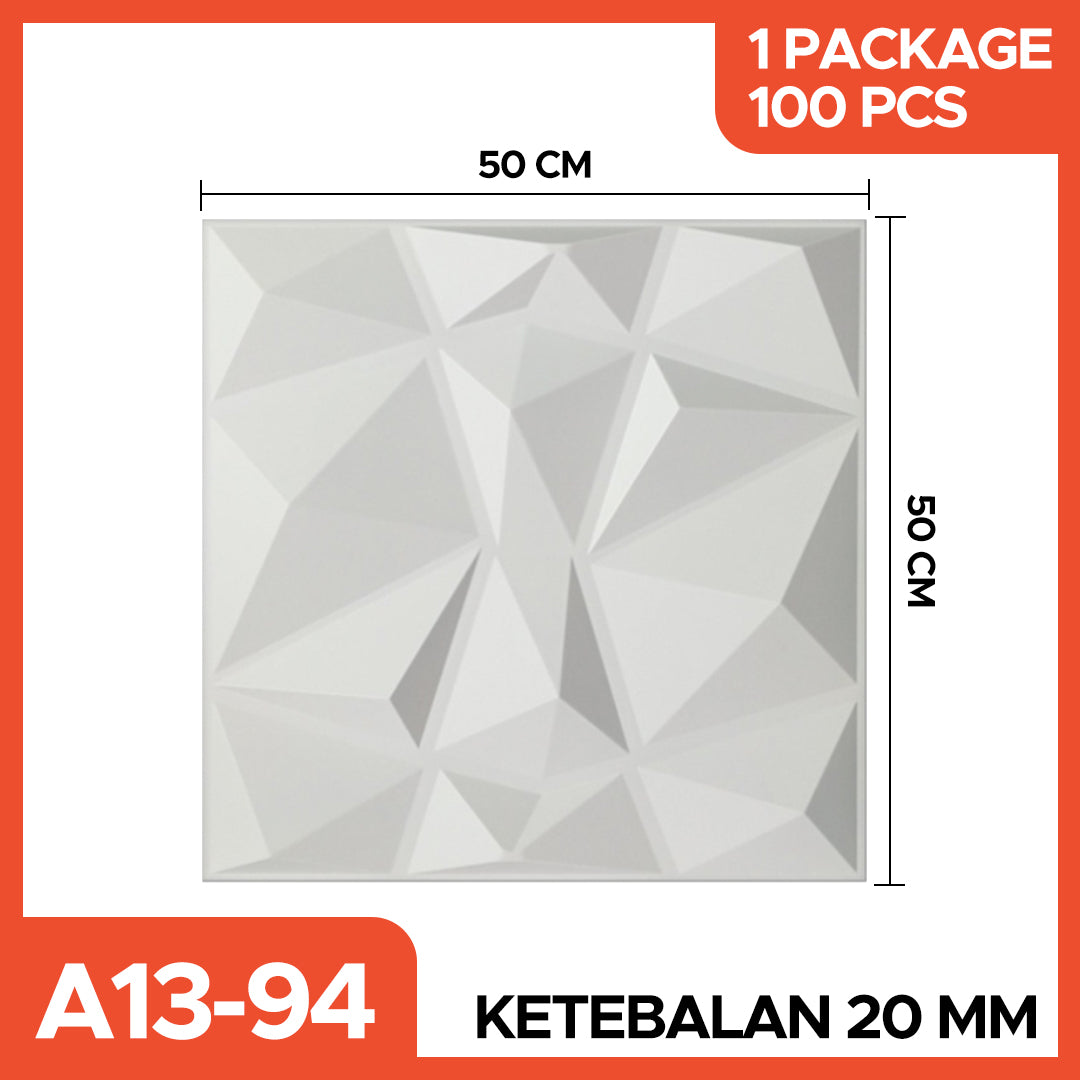 Hoptech - WALL PANEL 3D PVC WALLPANEL WALLPAPER DINDING / WALL PANNEL 50X50CM dan 30x30CM