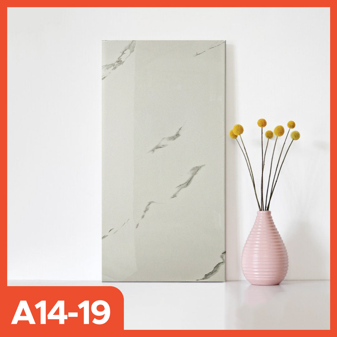 Hoptech - Wallpaper dinding Vinyl Marble Motif Kayu 30 x 60 cm 0,3cm Stiker Keramik A14