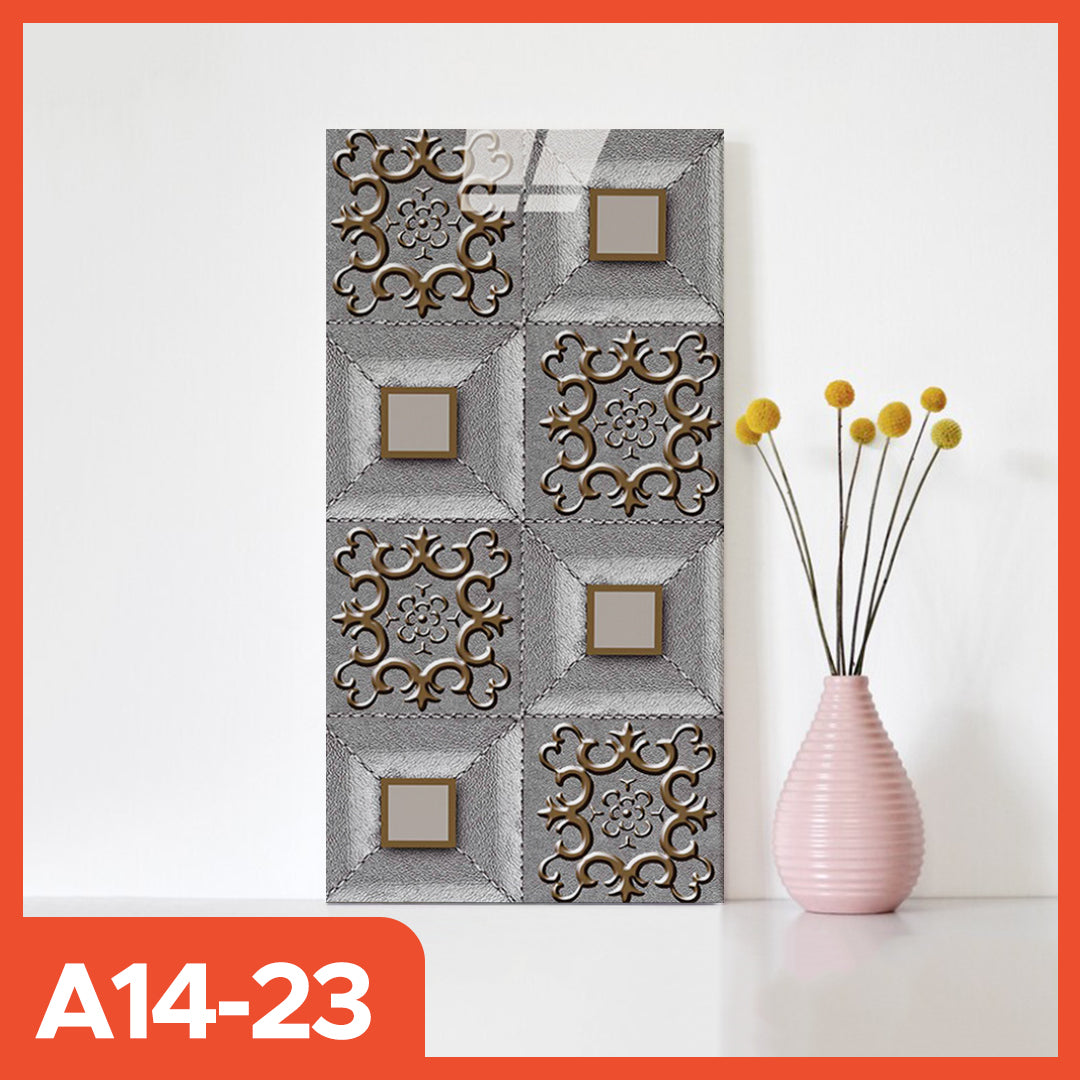 Hoptech - Wallpaper dinding Vinyl Marble Motif Kayu 30 x 60 cm 0,3cm Stiker Keramik A14