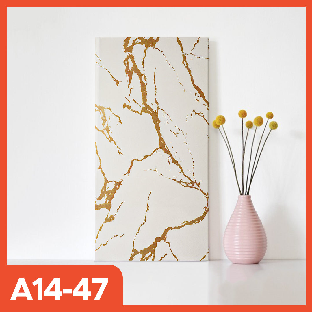 Hoptech - Wallpaper dinding Vinyl Marble Motif Kayu 30 x 60 cm 0,3cm Stiker Keramik A14