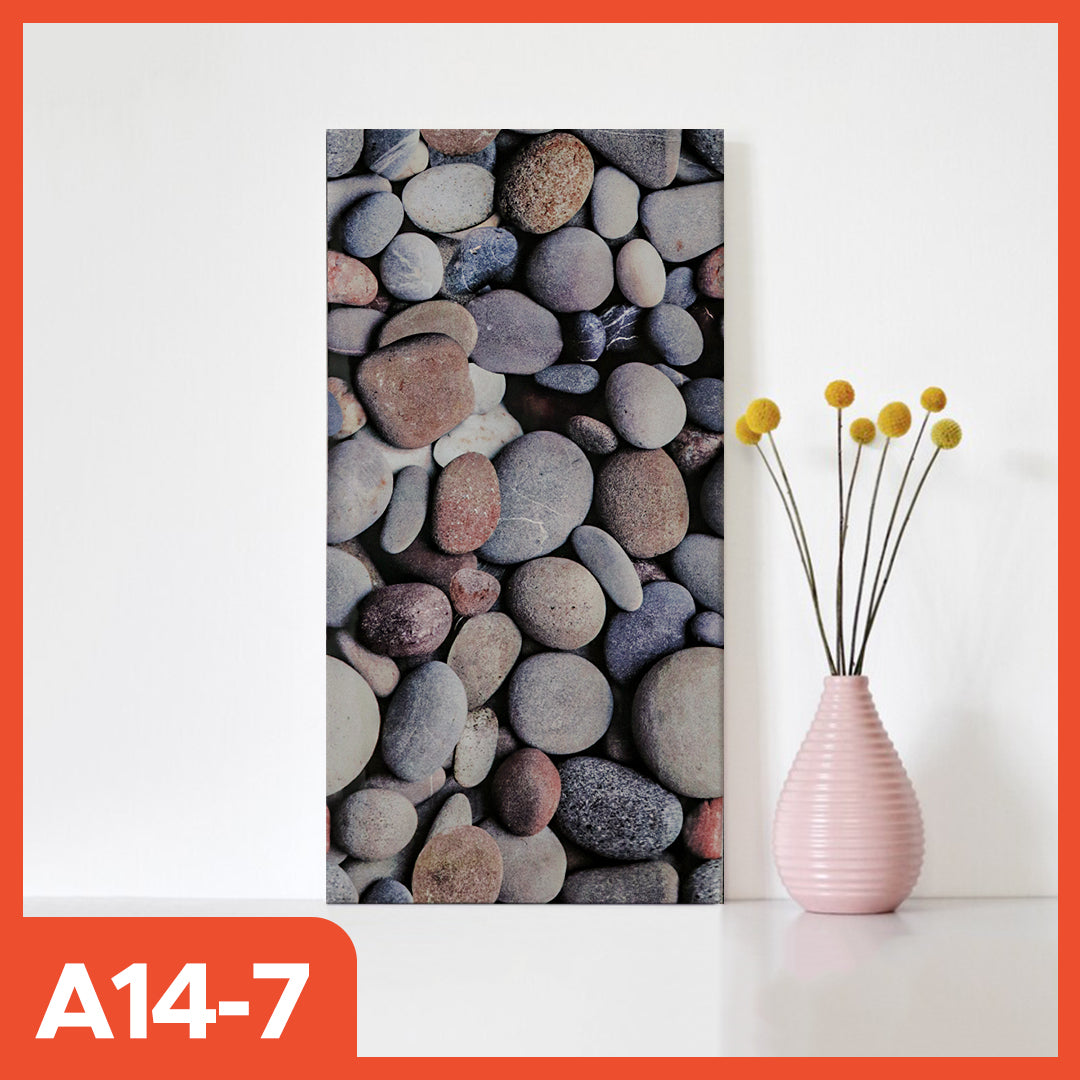 Hoptech - Wallpaper dinding Vinyl Marble Motif Kayu 30 x 60 cm 0,3cm Stiker Keramik A14
