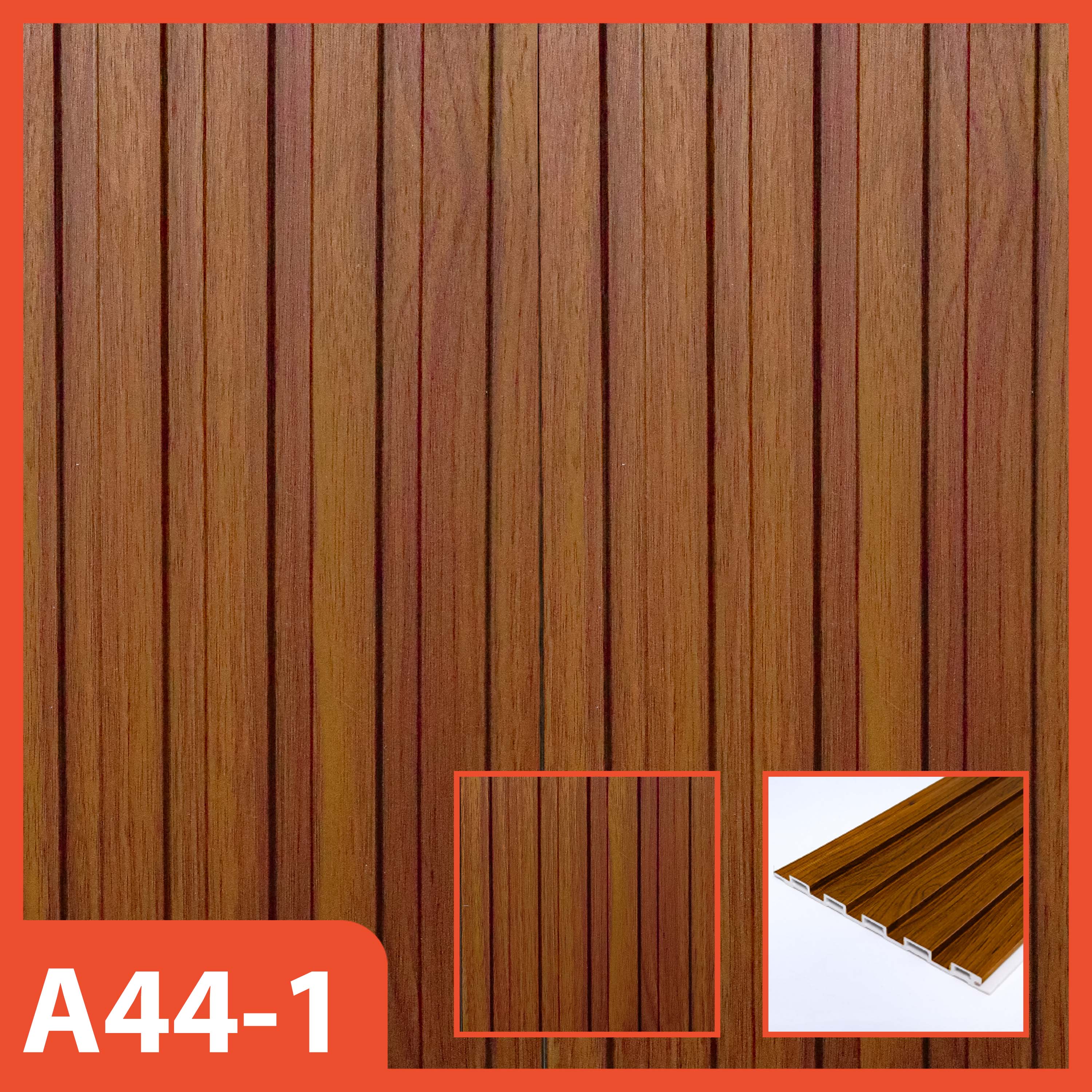 Hoptech-Wallpanel WPC PVC Kayu | Panel Dinding WPC Ukuran 16cm x 1.45m Ketebalan 18mm Estetik & Kuat