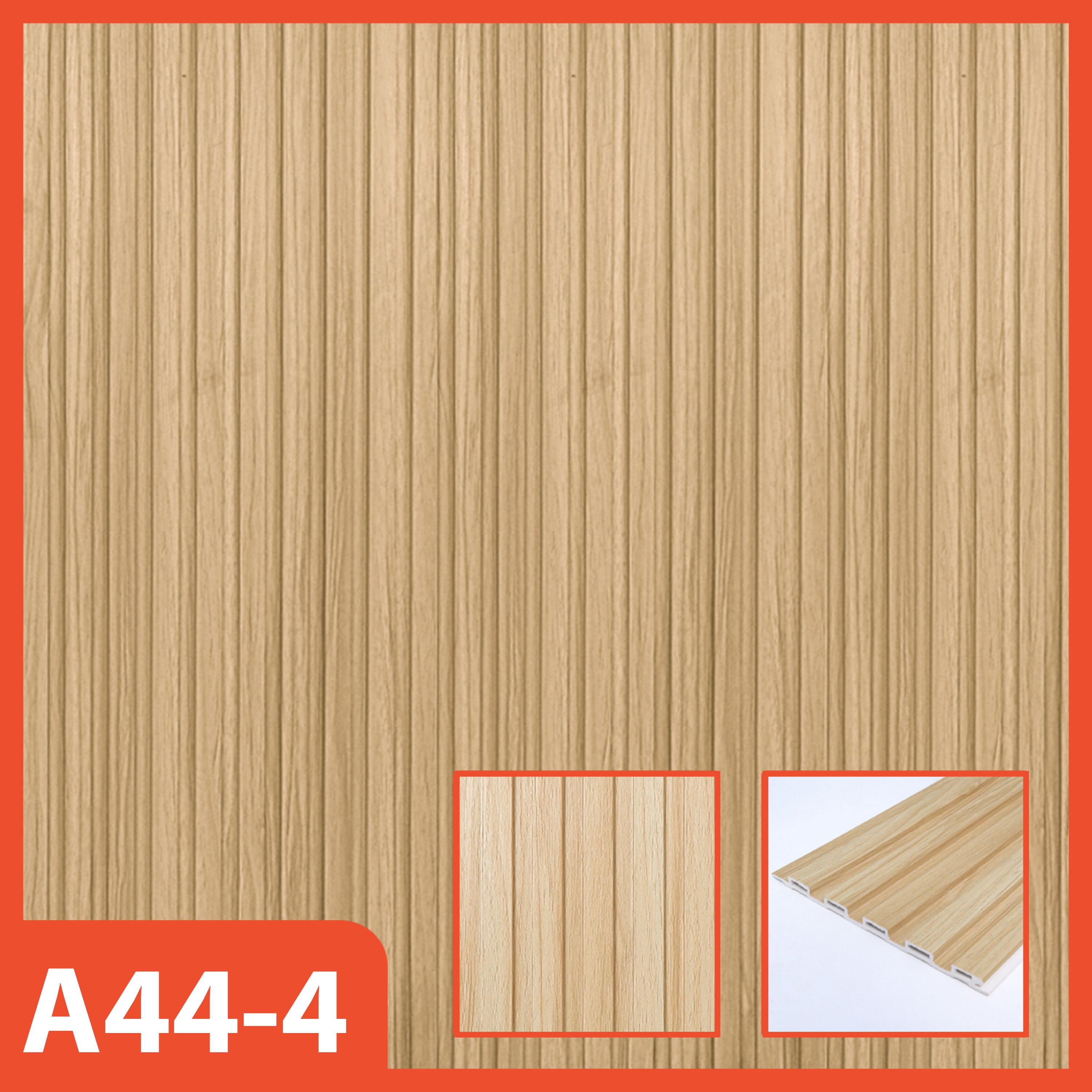 Hoptech-Wallpanel WPC PVC Kayu | Panel Dinding WPC Ukuran 16cm x 1.45m Ketebalan 18mm Estetik & Kuat