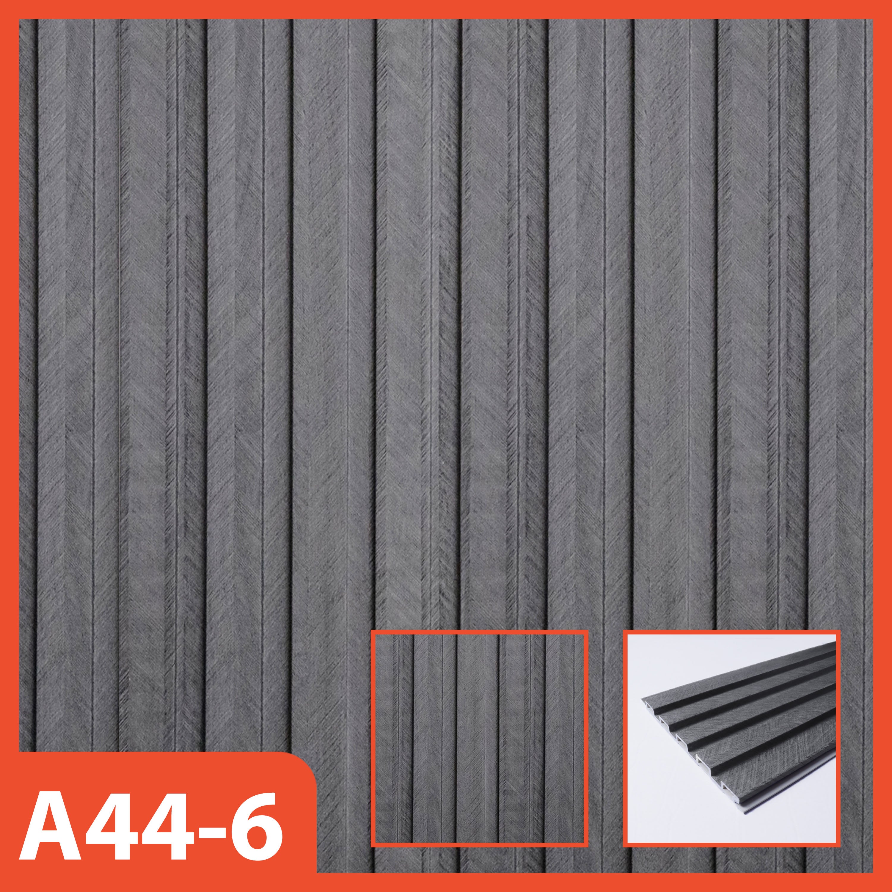 Hoptech-Wallpanel WPC PVC Kayu | Panel Dinding WPC Ukuran 16cm x 1.45m Ketebalan 18mm Estetik & Kuat