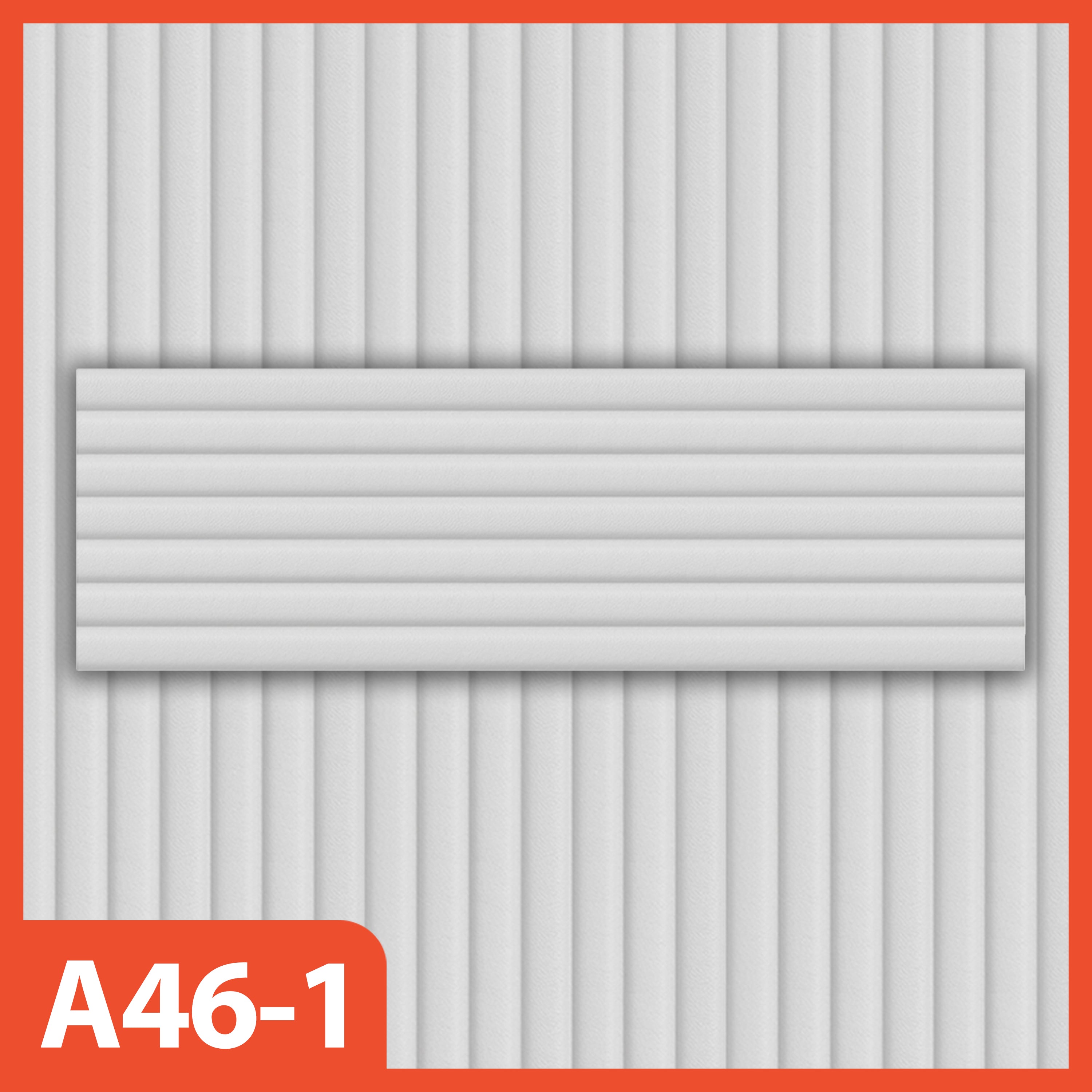 Hoptech - Wallpaper Sticker Foam Motif Garis Bahan Kulit Ukuran 76cm x 23cm A46