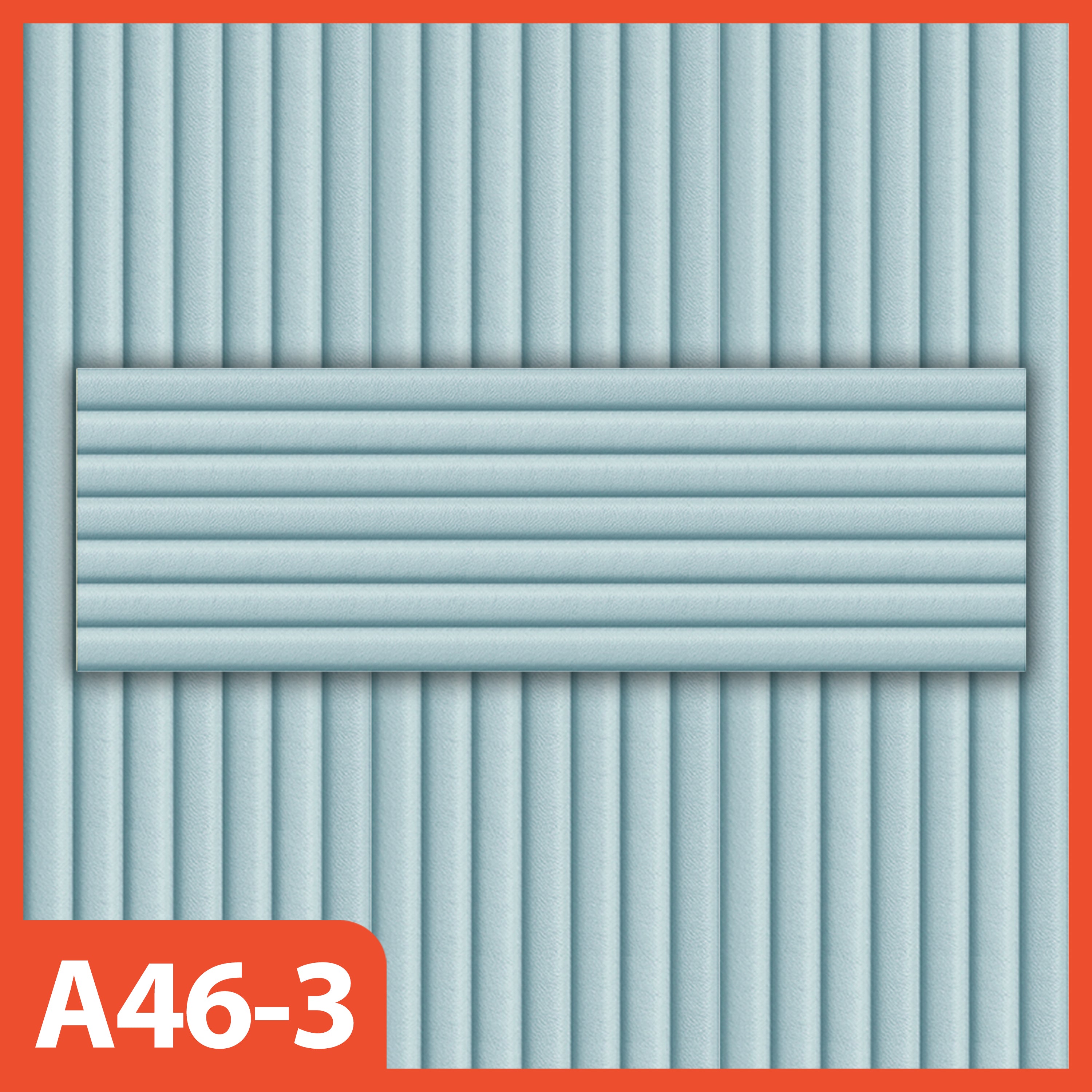 Hoptech - Wallpaper Sticker Foam Motif Garis Bahan Kulit Ukuran 76cm x 23cm A46