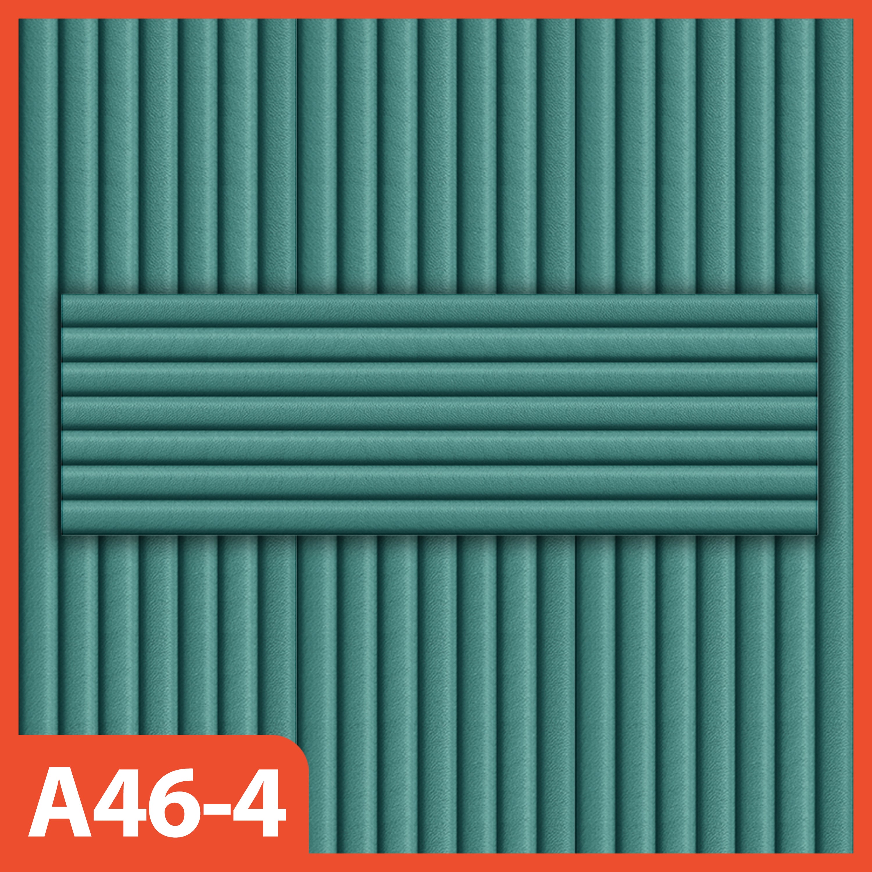 Hoptech - Wallpaper Sticker Foam Motif Garis Bahan Kulit Ukuran 76cm x 23cm A46