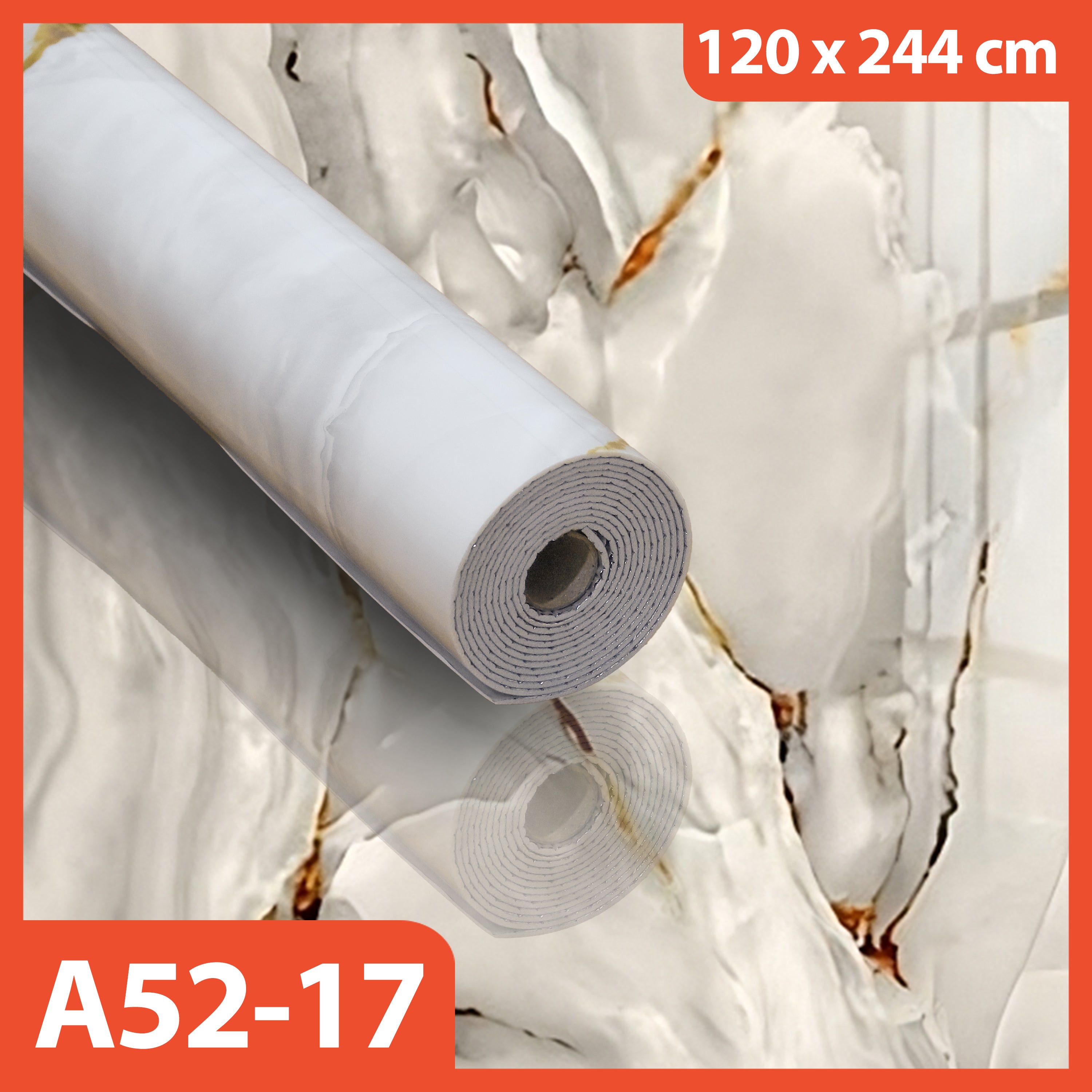 Marble Vinyl Wall Paper 1.2 x 2.45 Meters Thickness 2.5 MM Marble Foam Wallpaper Thick Roll Vinyl Marbel Granite Sticker A52