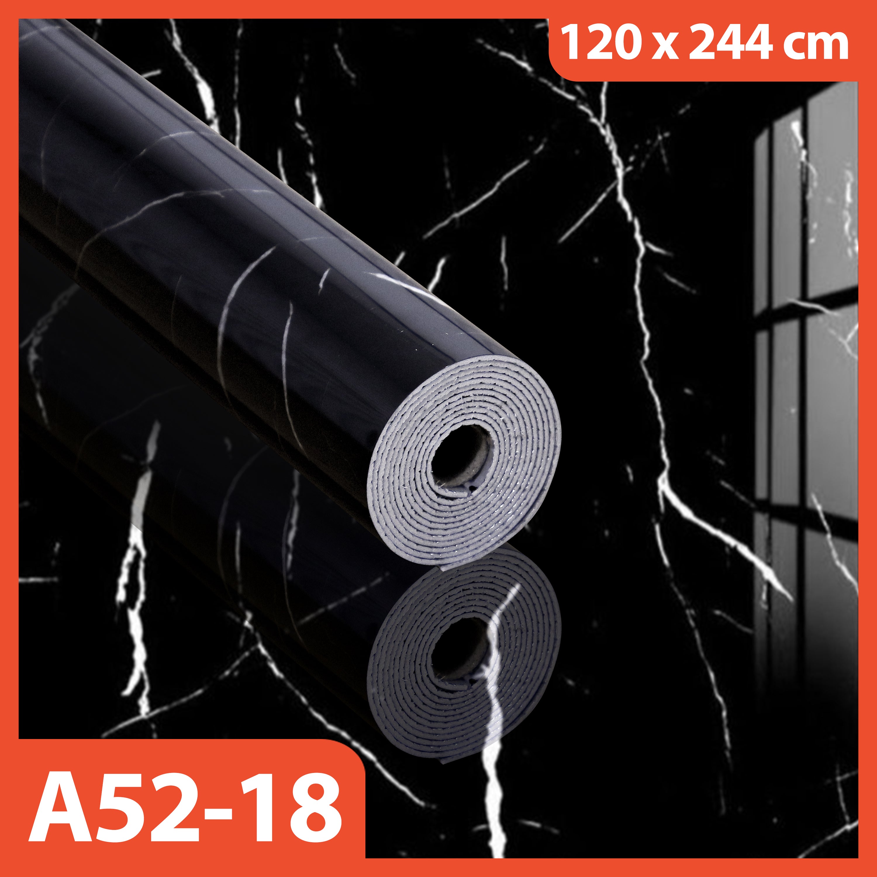 Marble Vinyl Wall Paper 1.2 x 2.45 Meters Thickness 2.5 MM Marble Foam Wallpaper Thick Roll Vinyl Marbel Granite Sticker A52