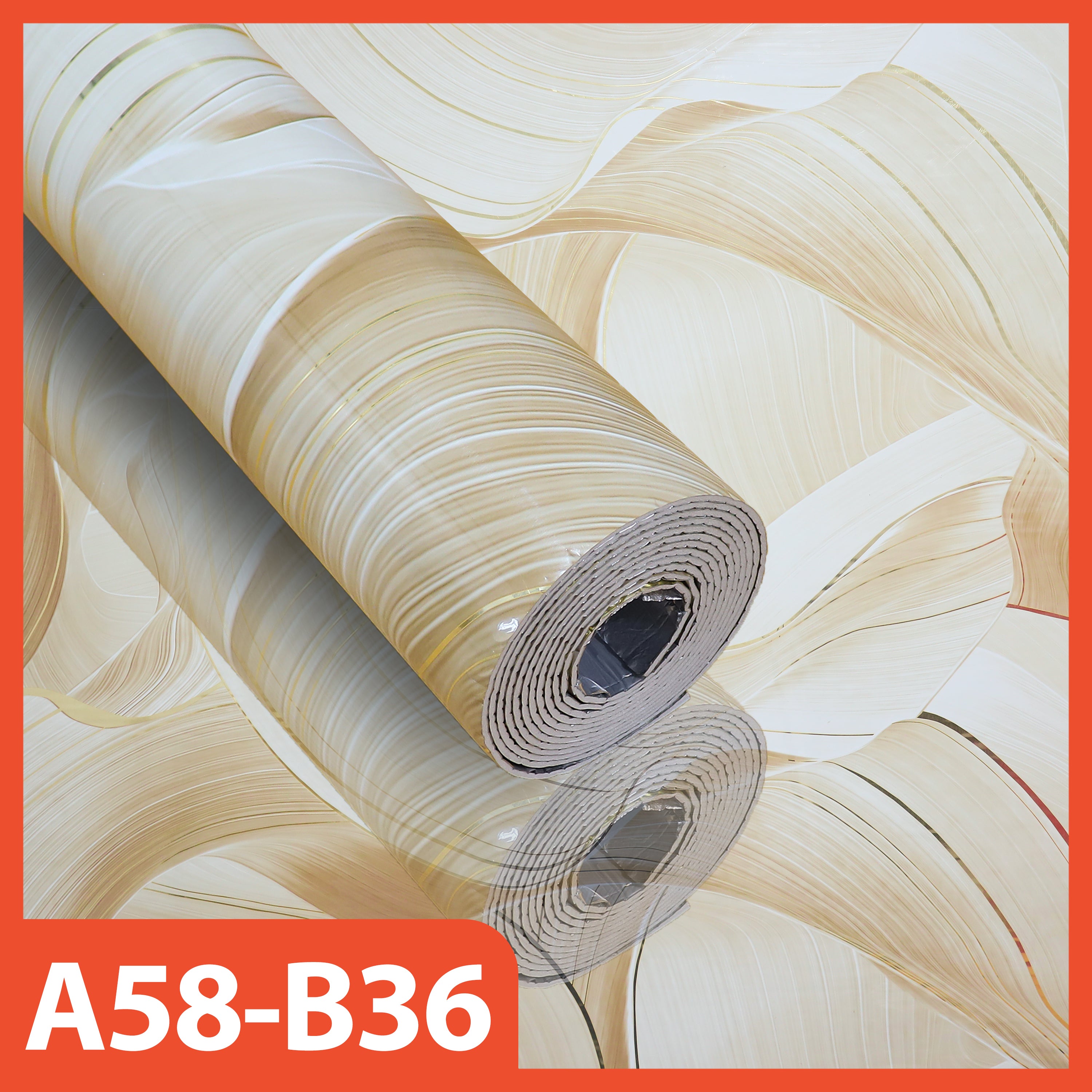 Hoptech - Wallpaper Dinding Motif Marble Roll 120 x 280cm Sticker Kamar Dekorasi PET Panjang 2.8 Meter A58