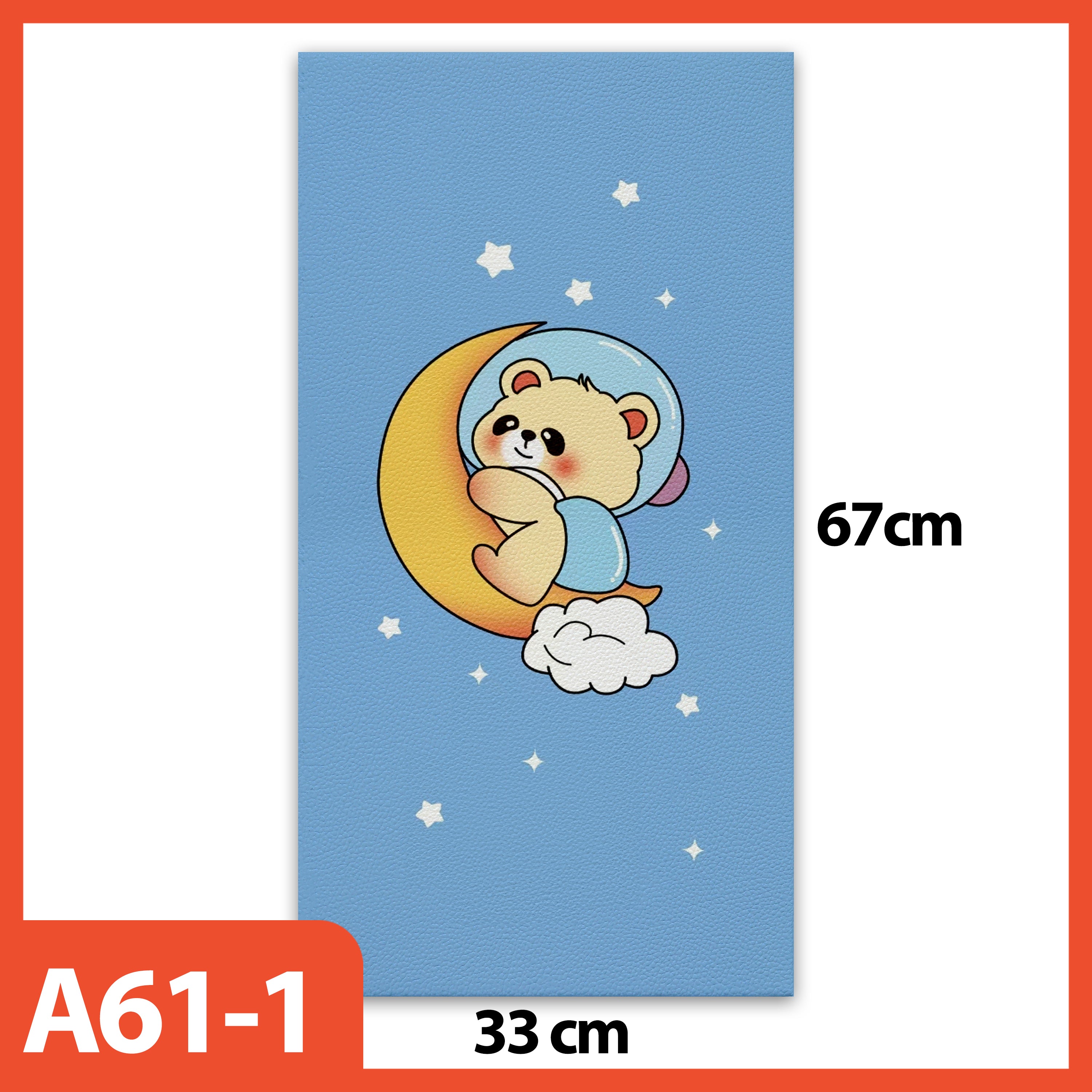 Hoptech - Wallpaper Foam Headboard Bed Wallfoam Empuk Kedap Suara Tahan Air | Karakter Anak