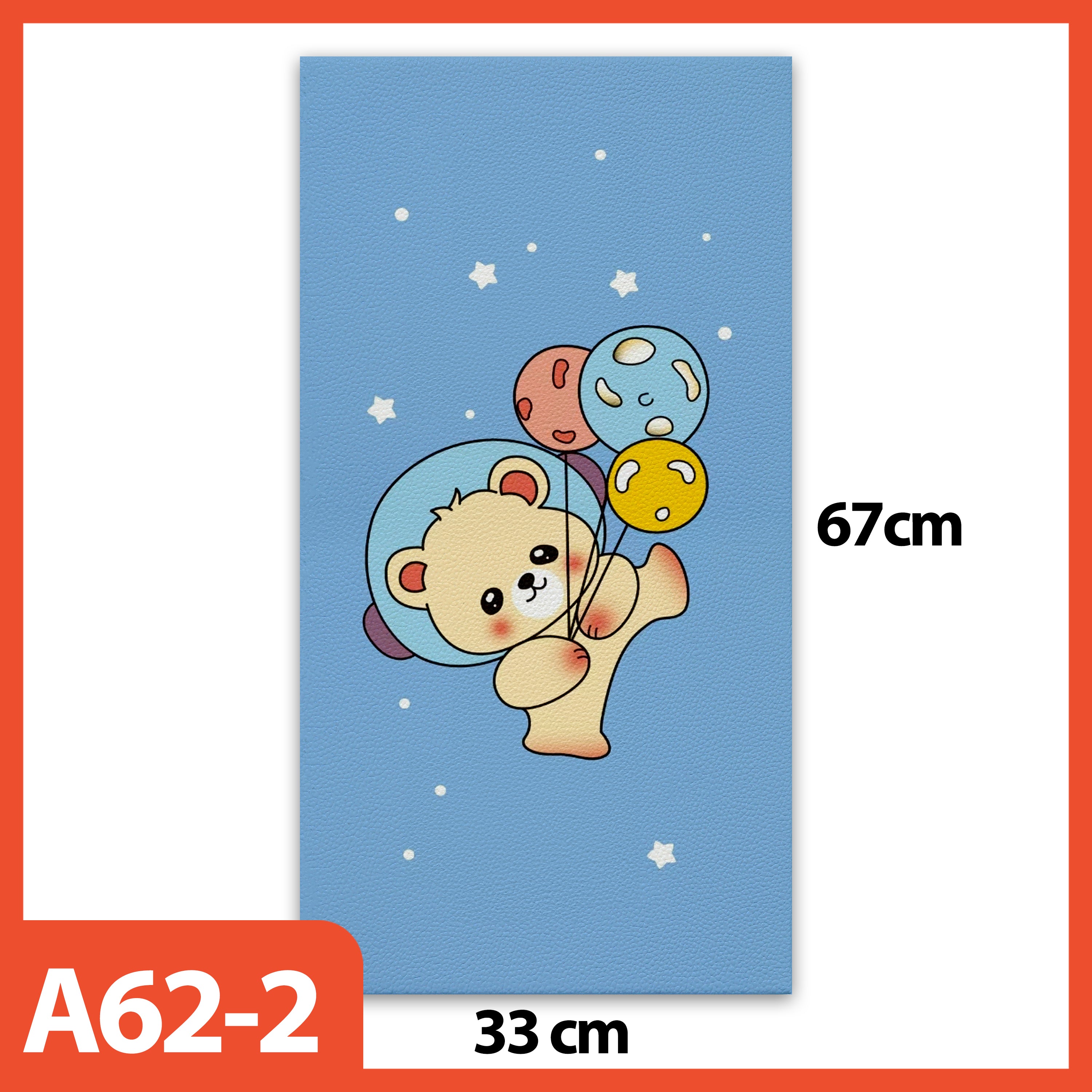 Hoptech - Wallpaper Foam Headboard Bed Wallfoam Empuk Kedap Suara Tahan Air | Karakter Anak