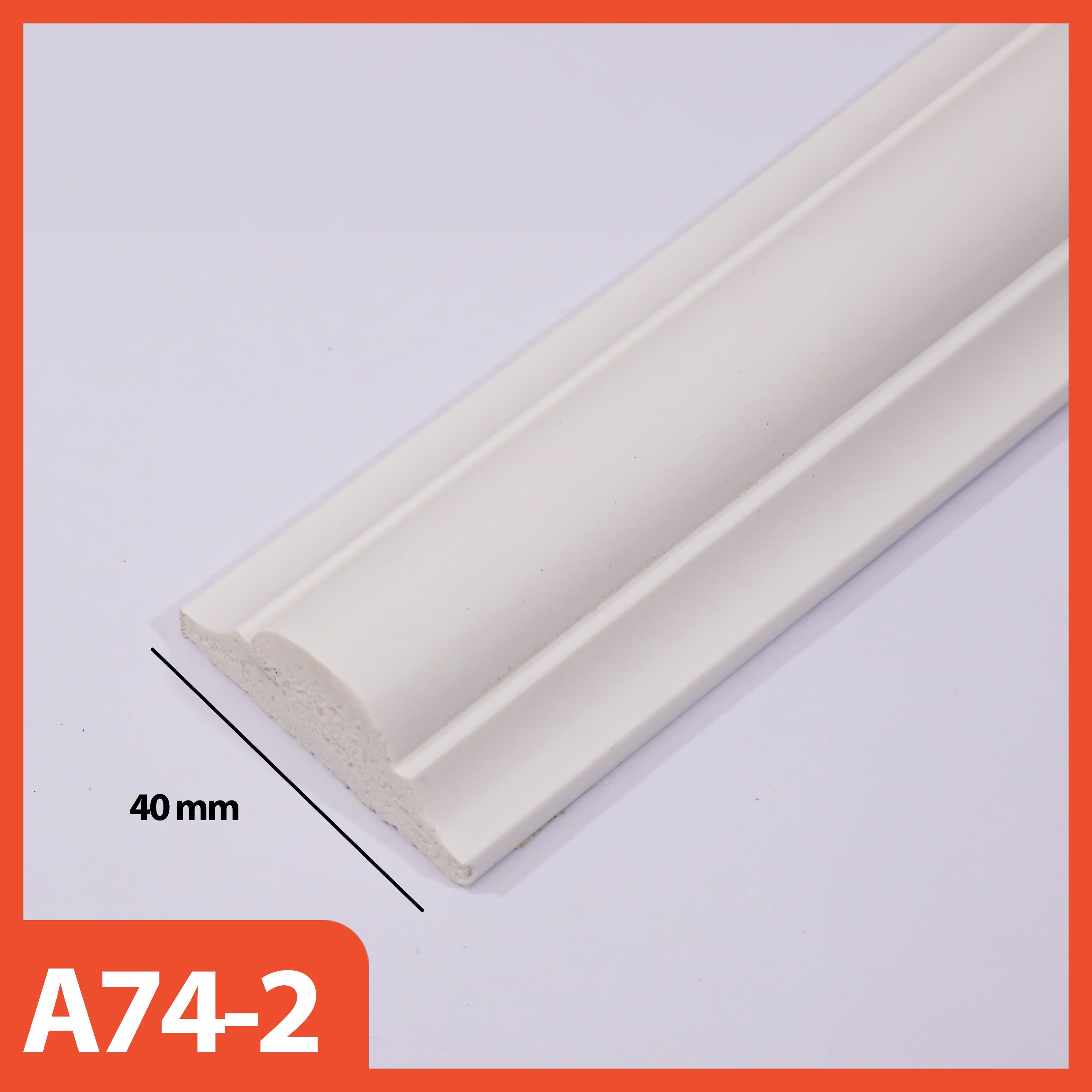 List Moulding Dekorasi Ruangan Gaya Eropa Wall Decor Bahan PS Anti Rayap & Anti Air, Kokoh & Tidak Rapuh Ukuran 3cm, 4cm, 6cm Panjang 2.9M