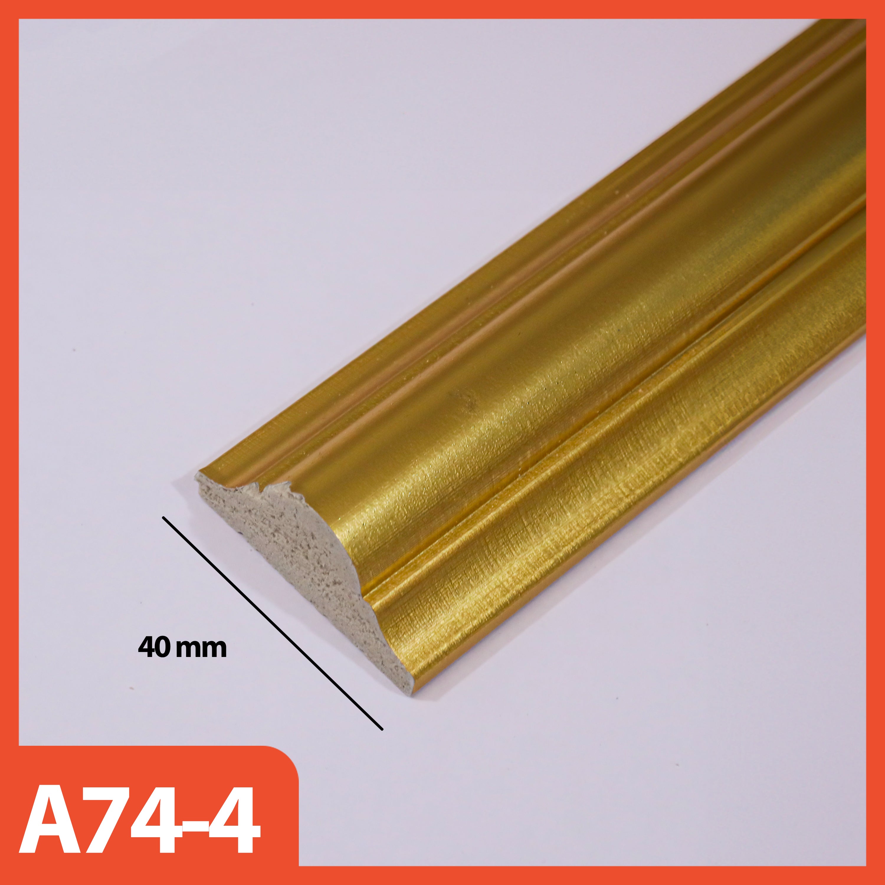 List Moulding Dekorasi Ruangan Gaya Eropa Wall Decor Bahan PS Anti Rayap & Anti Air, Kokoh & Tidak Rapuh Ukuran 3cm, 4cm, 6cm Panjang 2.9M