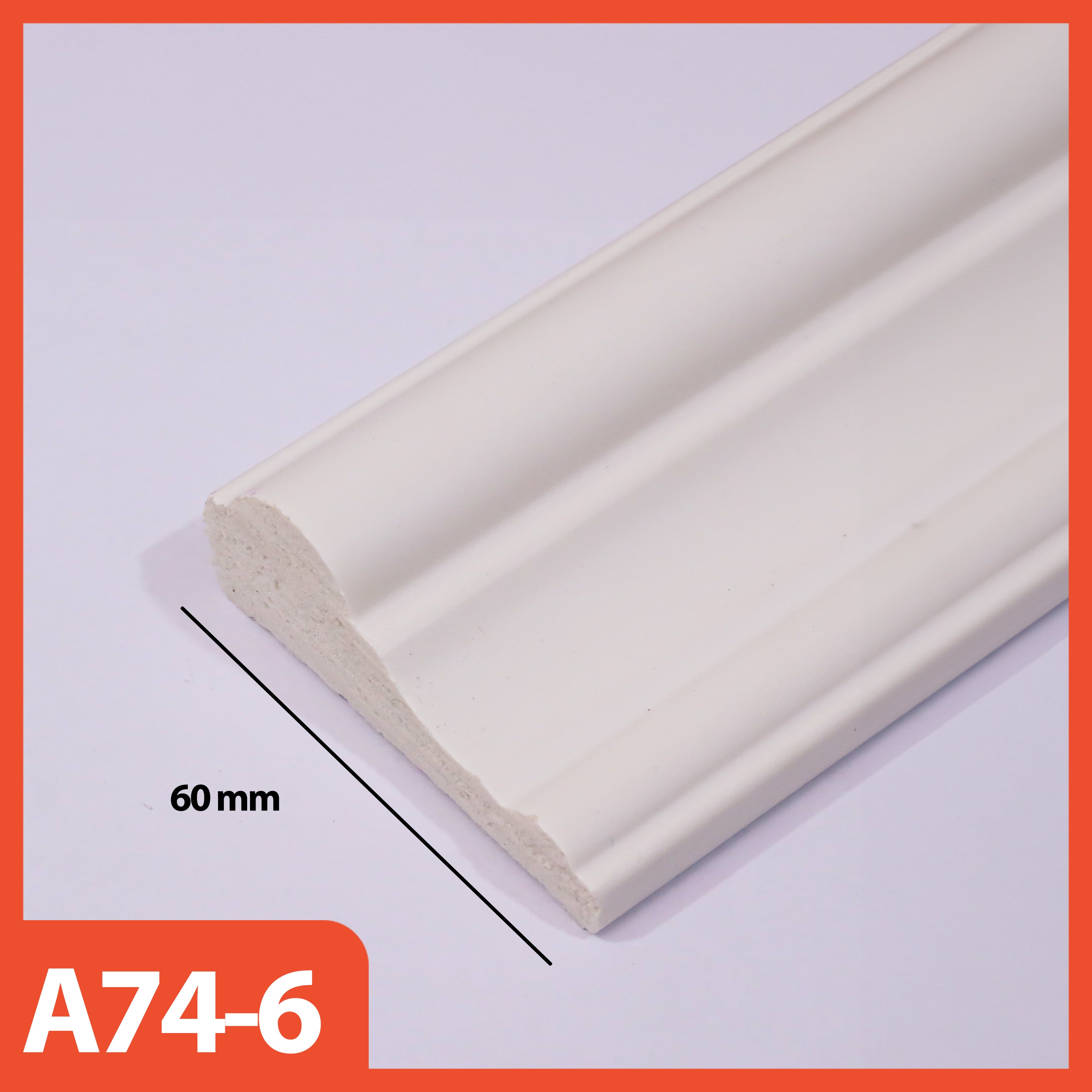 List Moulding Dekorasi Ruangan Gaya Eropa Wall Decor Bahan PS Anti Rayap & Anti Air, Kokoh & Tidak Rapuh Ukuran 3cm, 4cm, 6cm Panjang 2.9M