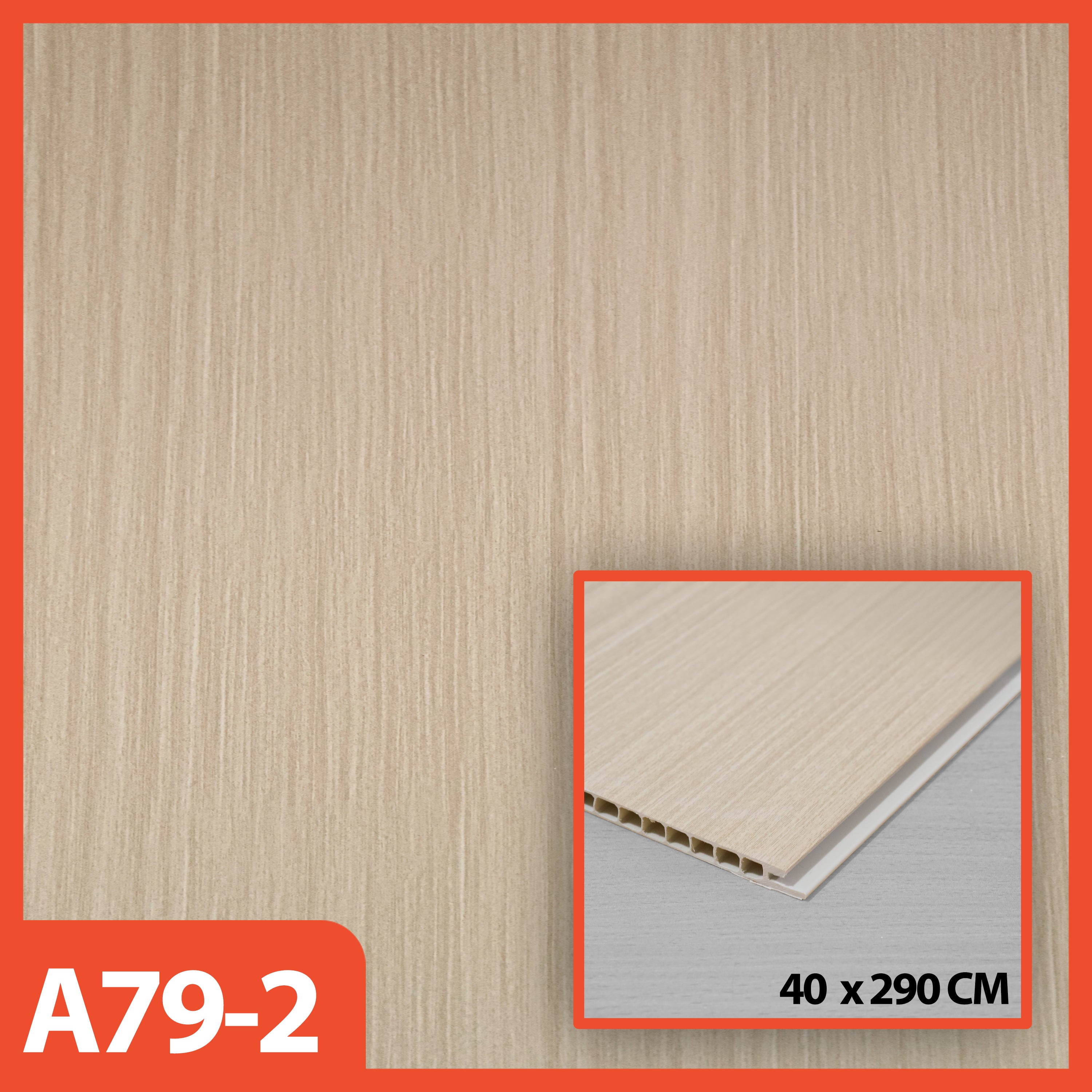 HOPTECH - PVC Wallboard 2.90 Meters Long, 40 Cm Wide, 8.5 Mm Thick, WPC Wall Panel Premium Wall Decoration