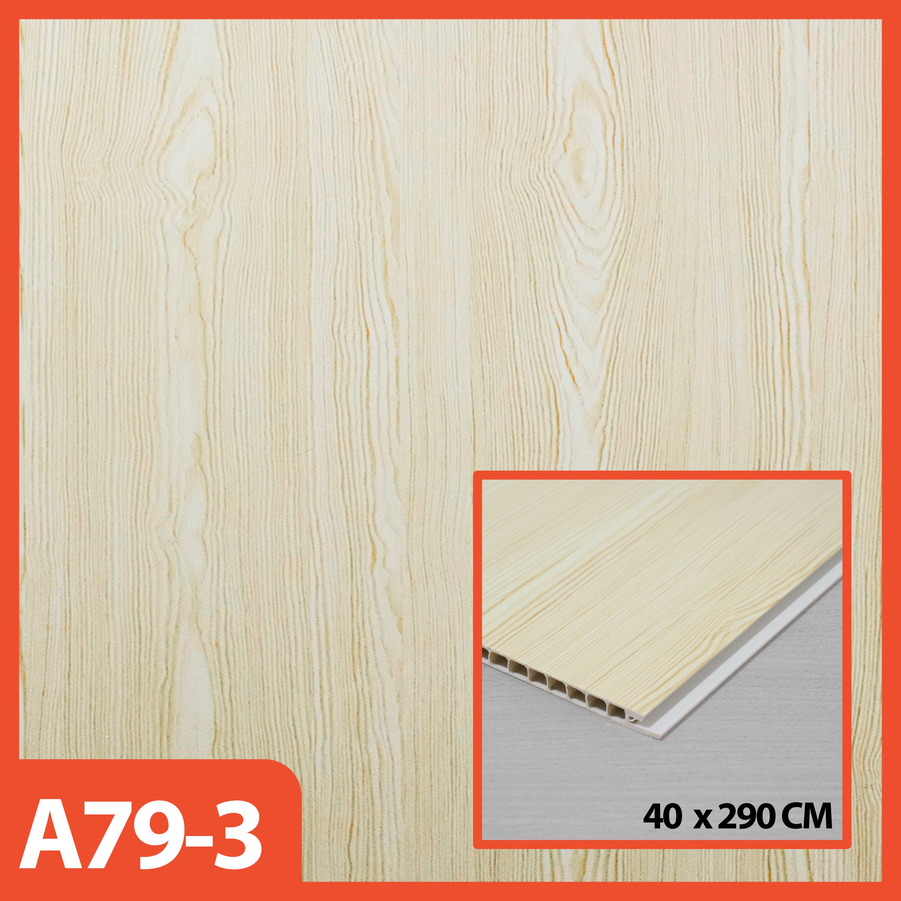 HOPTECH - PVC Wallboard 2.90 Meters Long, 40 Cm Wide, 8.5 Mm Thick, WPC Wall Panel Premium Wall Decoration